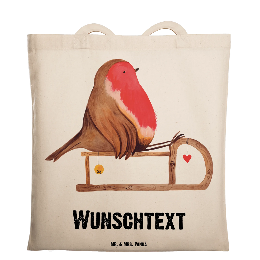 Personalisierte Tragetasche Rotkehlchen Schlitten Personalisierte Beuteltasche, Personalisierter Beutel, Personalisierte Einkaufstasche, Personalisierter Jutebeutel, Personalisierter Stoffbeutel, Tragetasche mit Namen, Einkaufstasche mit Namen, Stoffbeutel mit Namen, Personalisierte Tasche, Personalisierte Jutetasche, Personalisierte Kindergartentasche, Winter, Weihnachten, Weihnachtsdeko, Nikolaus, Advent, Heiligabend, Wintermotiv, Schlitten, Vogel