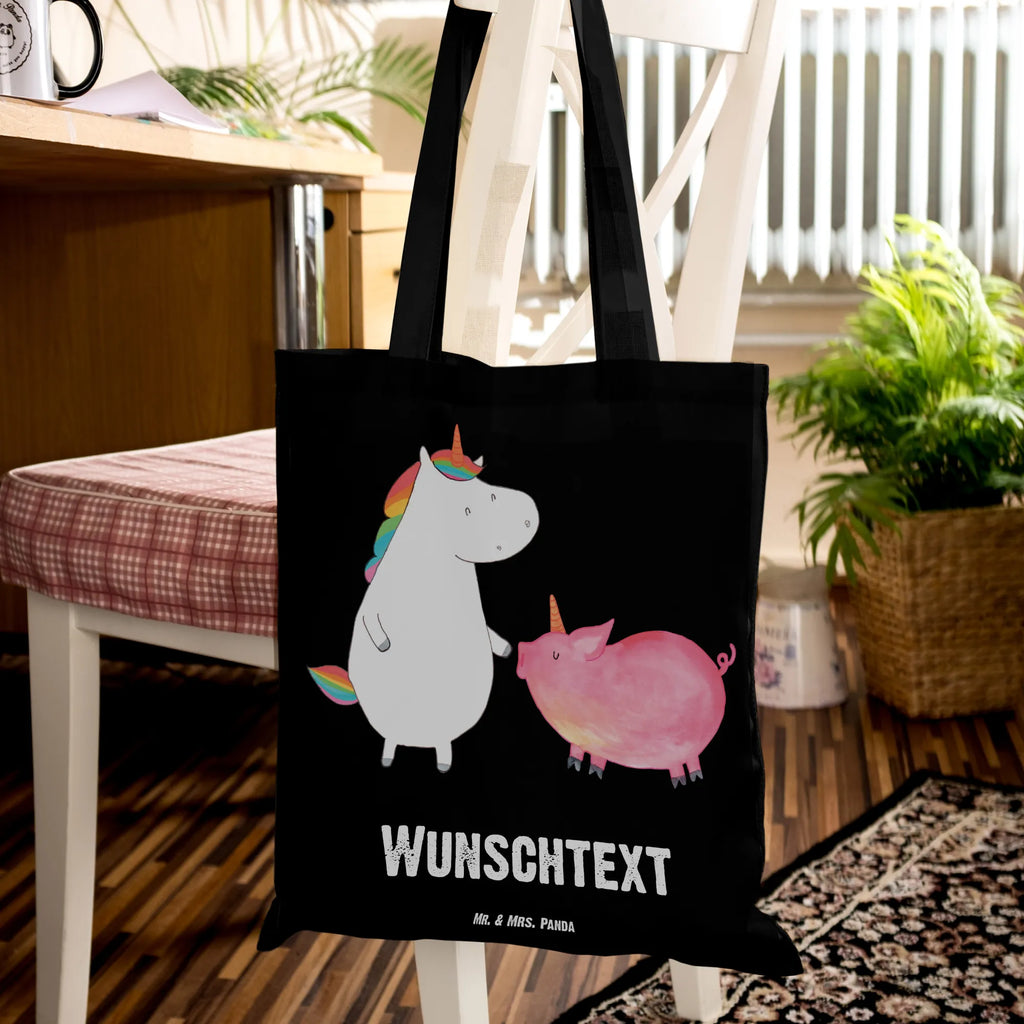 Personalisierte Tragetasche Einhorn + Schweinhorn Personalisierte Beuteltasche, Personalisierter Beutel, Personalisierte Einkaufstasche, Personalisierter Jutebeutel, Personalisierter Stoffbeutel, Tragetasche mit Namen, Einkaufstasche mit Namen, Stoffbeutel mit Namen, Personalisierte Tasche, Personalisierte Jutetasche, Personalisierte Kindergartentasche, Einhorn, Einhörner, Einhorn Deko, Pegasus, Unicorn, Freundschaft, Schweinhorn, Schwein, Freundin, Schweinchen