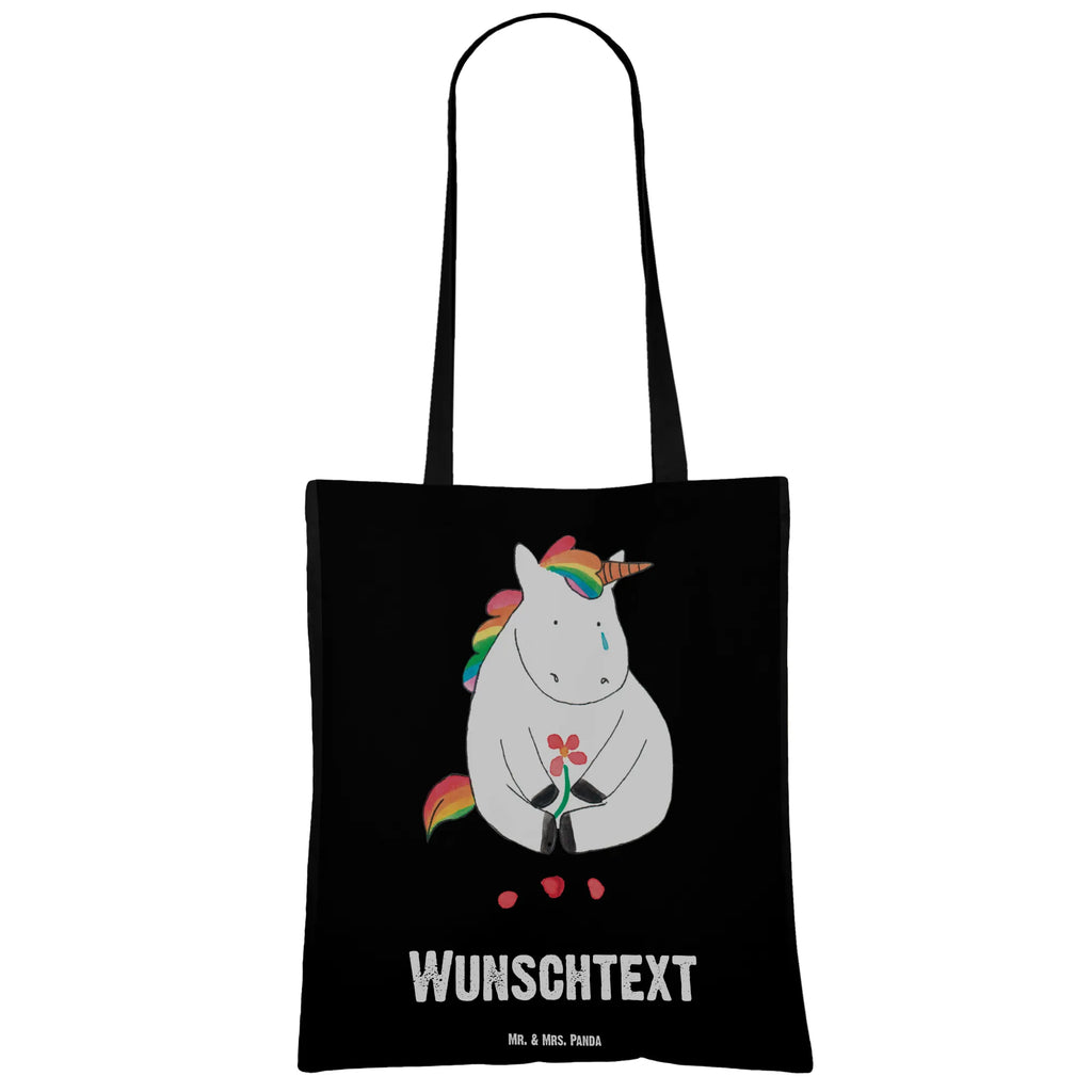 Personalisierte Tragetasche Einhorn Traurig Personalisierte Beuteltasche, Personalisierter Beutel, Personalisierte Einkaufstasche, Personalisierter Jutebeutel, Personalisierter Stoffbeutel, Tragetasche mit Namen, Einkaufstasche mit Namen, Stoffbeutel mit Namen, Personalisierte Tasche, Personalisierte Jutetasche, Personalisierte Kindergartentasche, Einhorn, Einhörner, Einhorn Deko, Pegasus, Unicorn, Glitzer, Trösten. Freundschaft, Freunde, Liebe, Trauer, Grußkarte, Blume