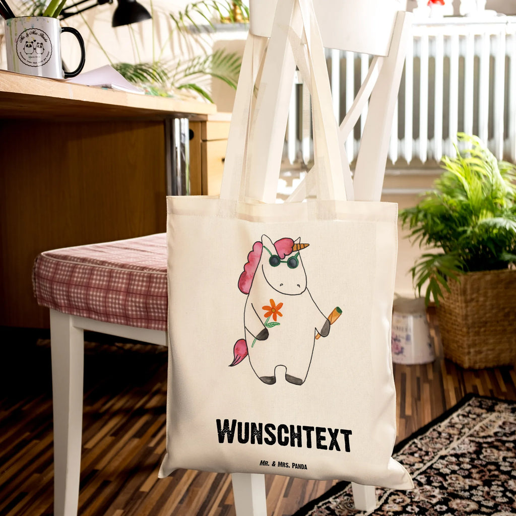 Personalisierte Tragetasche Einhorn Woodstock Personalisierte Beuteltasche, Personalisierter Beutel, Personalisierte Einkaufstasche, Personalisierter Jutebeutel, Personalisierter Stoffbeutel, Tragetasche mit Namen, Einkaufstasche mit Namen, Stoffbeutel mit Namen, Personalisierte Tasche, Personalisierte Jutetasche, Personalisierte Kindergartentasche, Einhorn, Einhörner, Einhorn Deko, Unicorn, Kiffen, Joint, Zigarette, Alkohol, Party, Spaß. lustig, witzig, Woodstock