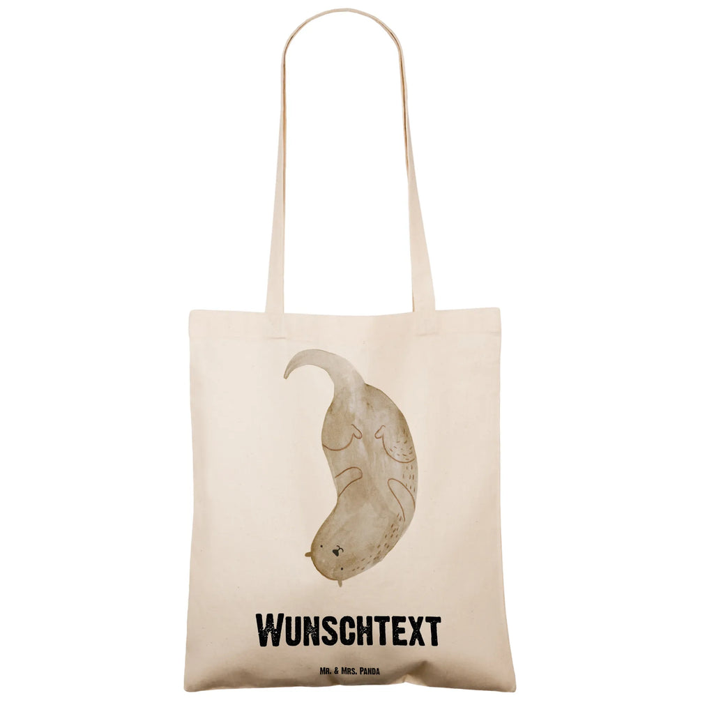 Personalisierte Tragetasche Otter kopfüber Personalisierte Beuteltasche, Personalisierter Beutel, Personalisierte Einkaufstasche, Personalisierter Jutebeutel, Personalisierter Stoffbeutel, Tragetasche mit Namen, Einkaufstasche mit Namen, Stoffbeutel mit Namen, Personalisierte Tasche, Personalisierte Jutetasche, Personalisierte Kindergartentasche, Otter, Fischotter, Seeotter, Otter Seeotter See Otter