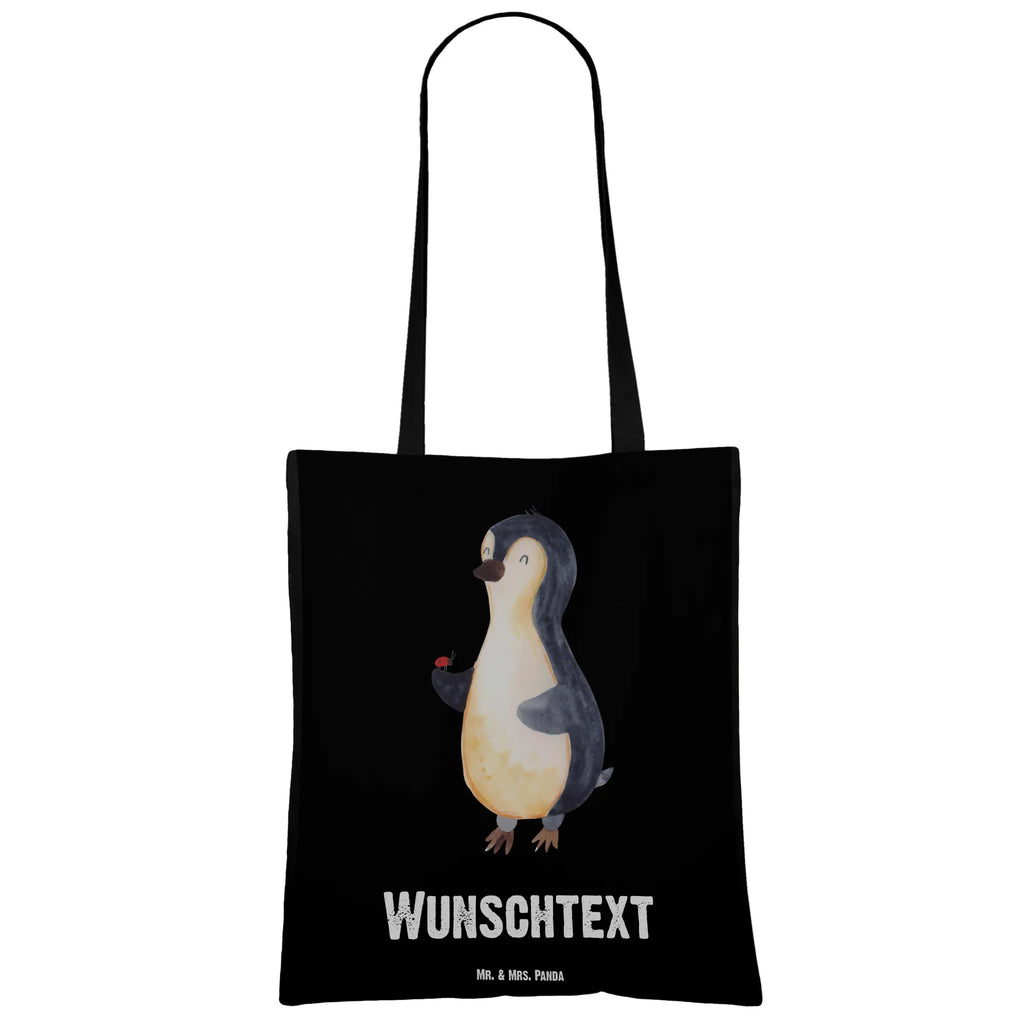 Personalisierte Tragetasche Pinguin Marienkäfer Personalisierte Beuteltasche, Personalisierter Beutel, Personalisierte Einkaufstasche, Personalisierter Jutebeutel, Personalisierter Stoffbeutel, Tragetasche mit Namen, Einkaufstasche mit Namen, Stoffbeutel mit Namen, Personalisierte Tasche, Personalisierte Jutetasche, Personalisierte Kindergartentasche, Pinguin, Pinguine, Marienkäfer, Liebe, Wunder, Glück, Freude, Lebensfreude