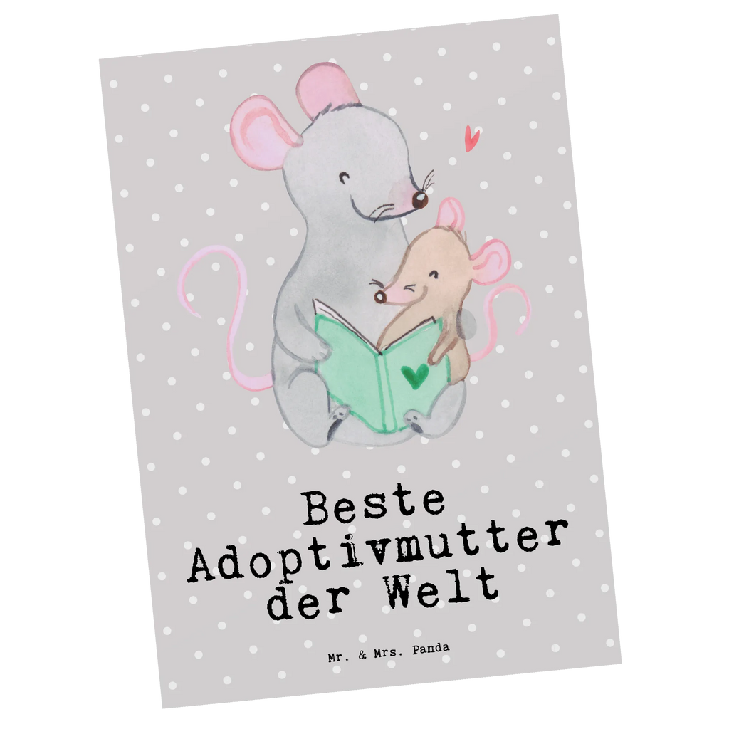 Postkarte Maus Beste Adoptivmutter der Welt Postkarte, Karte, Geschenkkarte, Grußkarte, Einladung, Ansichtskarte, Geburtstagskarte, Einladungskarte, Dankeskarte, Ansichtskarten, Einladung Geburtstag, Einladungskarten Geburtstag, für, Dankeschön, Geschenk, Schenken, Geburtstag, Geburtstagsgeschenk, Geschenkidee, Danke, Bedanken, Mitbringsel, Freude machen, Geschenktipp, Adoptivmutter, Adoptivmama, adoptiert, Mama, Mami, Mutter, Muttertag, Mutti, Ma, Tochter, Sohn, Beste Mama, Beste, Supermama