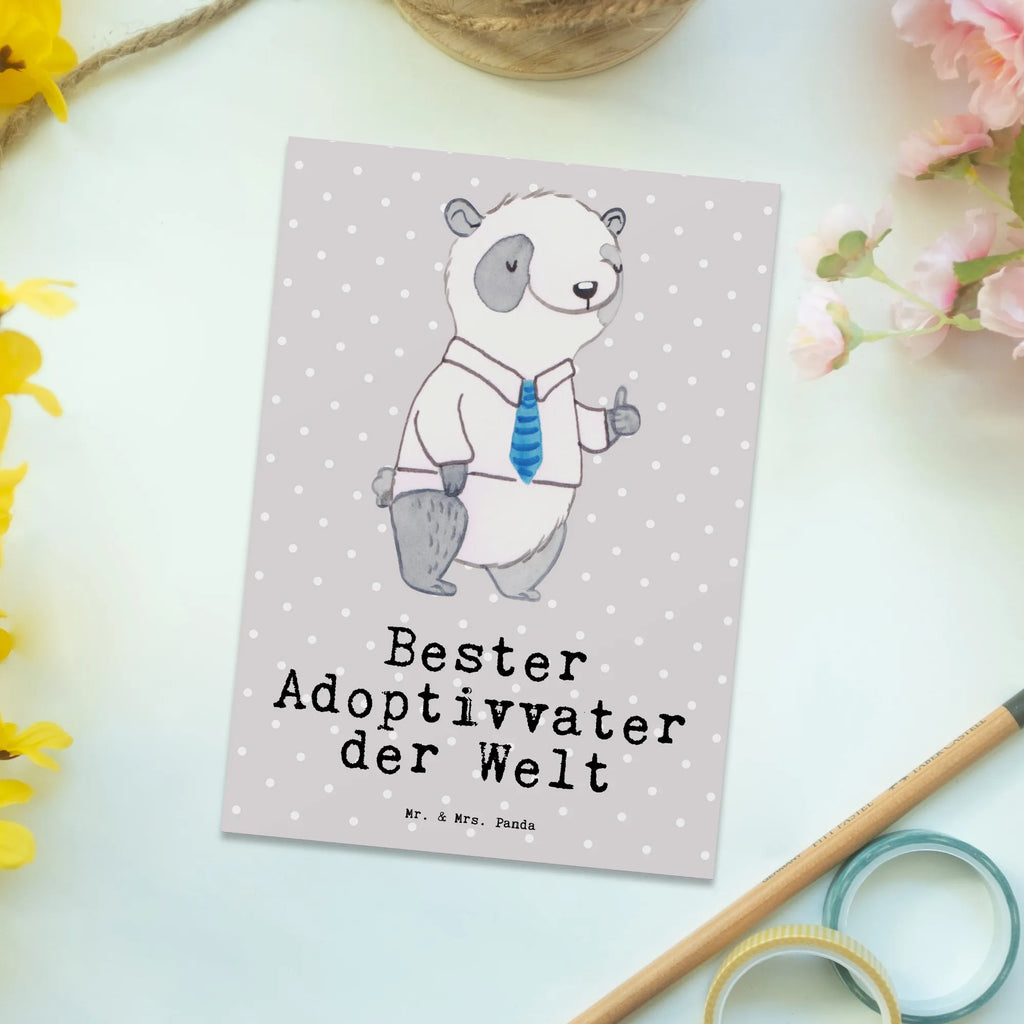 Postkarte Panda Bester Adoptivvater der Welt Postkarte, Karte, Geschenkkarte, Grußkarte, Einladung, Ansichtskarte, Geburtstagskarte, Einladungskarte, Dankeskarte, Ansichtskarten, Einladung Geburtstag, Einladungskarten Geburtstag, für, Dankeschön, Geschenk, Schenken, Geburtstag, Geburtstagsgeschenk, Geschenkidee, Danke, Bedanken, Mitbringsel, Freude machen, Geschenktipp, Adoptiv vater, Adoption, adoptiert, Adoptivvater