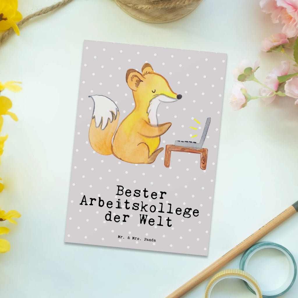 Postkarte Fuchs Bester Arbeitskollege der Welt Postkarte, Karte, Geschenkkarte, Grußkarte, Einladung, Ansichtskarte, Geburtstagskarte, Einladungskarte, Dankeskarte, Ansichtskarten, Einladung Geburtstag, Einladungskarten Geburtstag, für, Dankeschön, Geschenk, Schenken, Geburtstag, Geburtstagsgeschenk, Geschenkidee, Danke, Bedanken, Mitbringsel, Freude machen, Geschenktipp, Arbeitskollege, Kollege, Büro, Abschiedsgeschenk, Ruhestand, Arbeit, Mitarbeiter, Berufsgenosse, Beruf