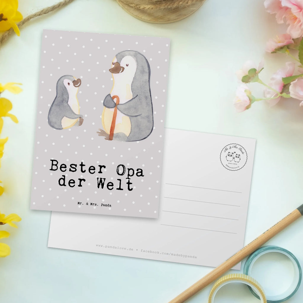 Postkarte Pinguin Bester Opa der Welt Postkarte, Karte, Geschenkkarte, Grußkarte, Einladung, Ansichtskarte, Geburtstagskarte, Einladungskarte, Dankeskarte, Ansichtskarten, Einladung Geburtstag, Einladungskarten Geburtstag, für, Dankeschön, Geschenk, Schenken, Geburtstag, Geburtstagsgeschenk, Geschenkidee, Danke, Bedanken, Mitbringsel, Freude machen, Geschenktipp, Großvater, Grossvater, Opa, Opi. Großpapa, Großeltern, Enkel, Enkelin, Enkelkind, Kleinigkeit, Oppa, Oppi, Bester