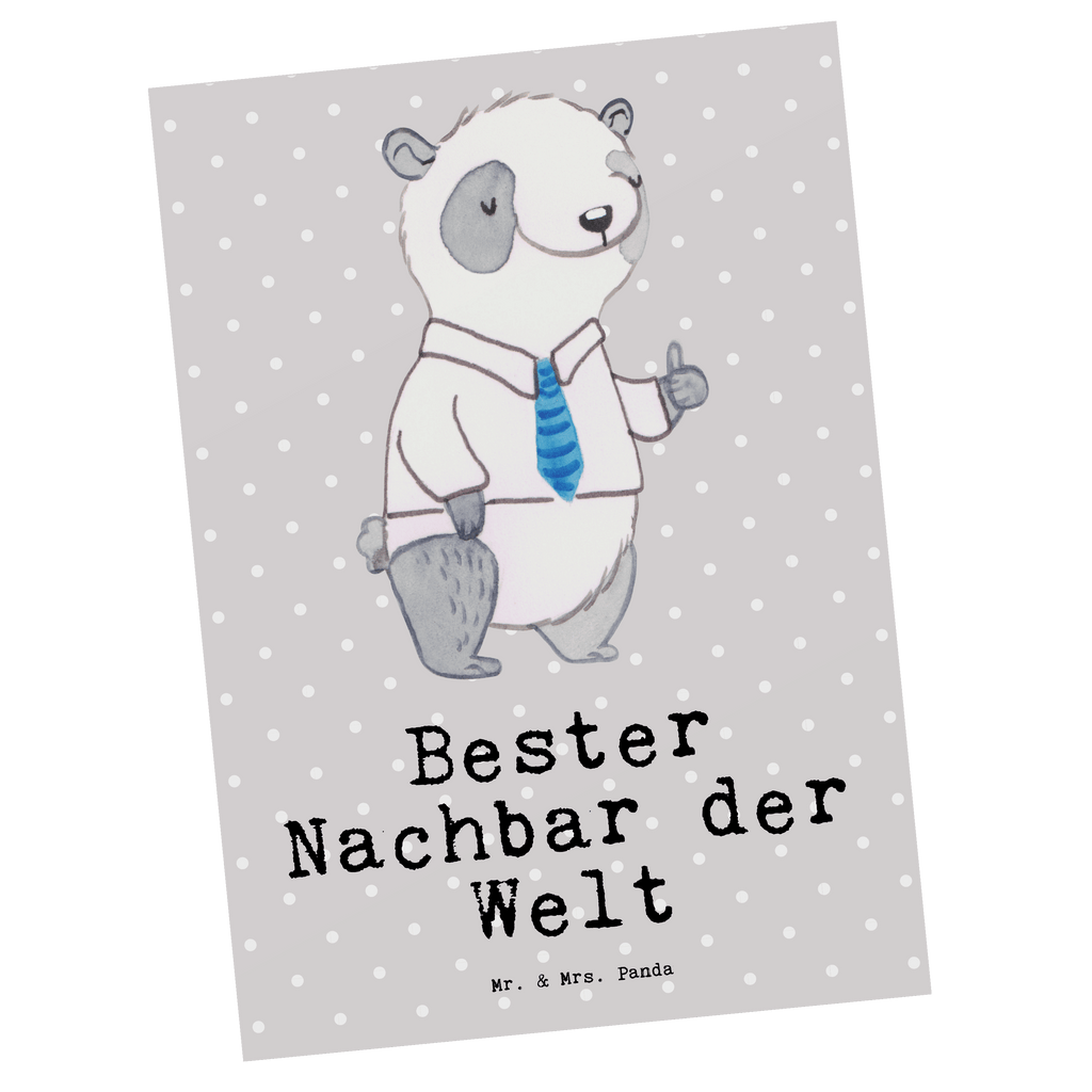 Postkarte Panda Bester Nachbar der Welt Postkarte, Karte, Geschenkkarte, Grußkarte, Einladung, Ansichtskarte, Geburtstagskarte, Einladungskarte, Dankeskarte, Ansichtskarten, Einladung Geburtstag, Einladungskarten Geburtstag, für, Dankeschön, Geschenk, Schenken, Geburtstag, Geburtstagsgeschenk, Geschenkidee, Danke, Bedanken, Mitbringsel, Freude machen, Geschenktipp, Nachbar, Nachbarn, Nachbarschaft, Freund, Angrenzer, Anwohner, Bewohner, Freundschaft