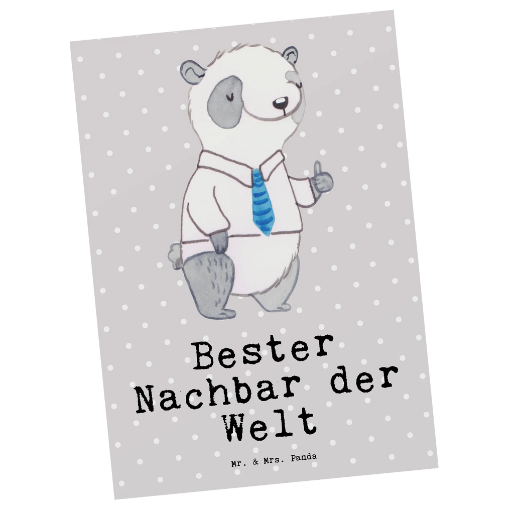 Postkarte Panda Bester Nachbar der Welt Postkarte, Karte, Geschenkkarte, Grußkarte, Einladung, Ansichtskarte, Geburtstagskarte, Einladungskarte, Dankeskarte, Ansichtskarten, Einladung Geburtstag, Einladungskarten Geburtstag, für, Dankeschön, Geschenk, Schenken, Geburtstag, Geburtstagsgeschenk, Geschenkidee, Danke, Bedanken, Mitbringsel, Freude machen, Geschenktipp, Nachbar, Nachbarn, Nachbarschaft, Freund, Angrenzer, Anwohner, Bewohner, Freundschaft