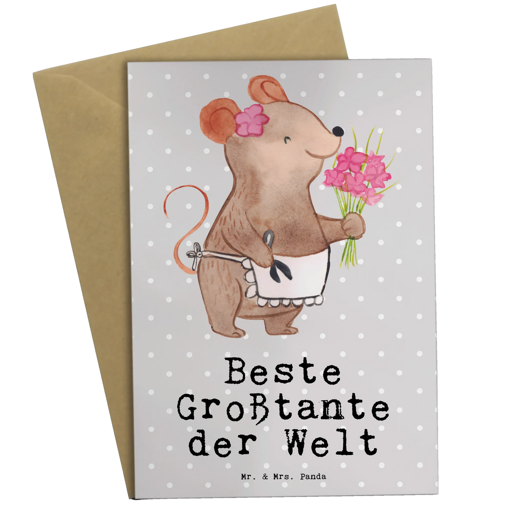 Grußkarte Maus Beste Großtante der Welt Grußkarte, Klappkarte, Einladungskarte, Glückwunschkarte, Hochzeitskarte, Geburtstagskarte, Karte, Ansichtskarten, für, Dankeschön, Geschenk, Schenken, Geburtstag, Geburtstagsgeschenk, Geschenkidee, Danke, Bedanken, Mitbringsel, Freude machen, Geschenktipp, Großtante, Grosstante, Tante, Lieblingstante, Familie, Schwester, Tanten, Kleinigkeit, Beste, Nichte, Neffe, Groß