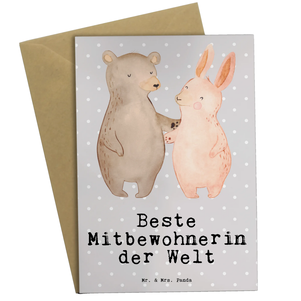 Grußkarte Hase Beste Mitbewohnerin der Welt Grußkarte, Klappkarte, Einladungskarte, Glückwunschkarte, Hochzeitskarte, Geburtstagskarte, Karte, Ansichtskarten, für, Dankeschön, Geschenk, Schenken, Geburtstag, Geburtstagsgeschenk, Geschenkidee, Danke, Bedanken, Mitbringsel, Freude machen, Geschenktipp, Mitbewohnerin, WG, Zimmernachbarin, Wohngemeinschaft, WG-Bewohnerin, Zimmerkollegin, Zimmergenossin, Stubenkameradin