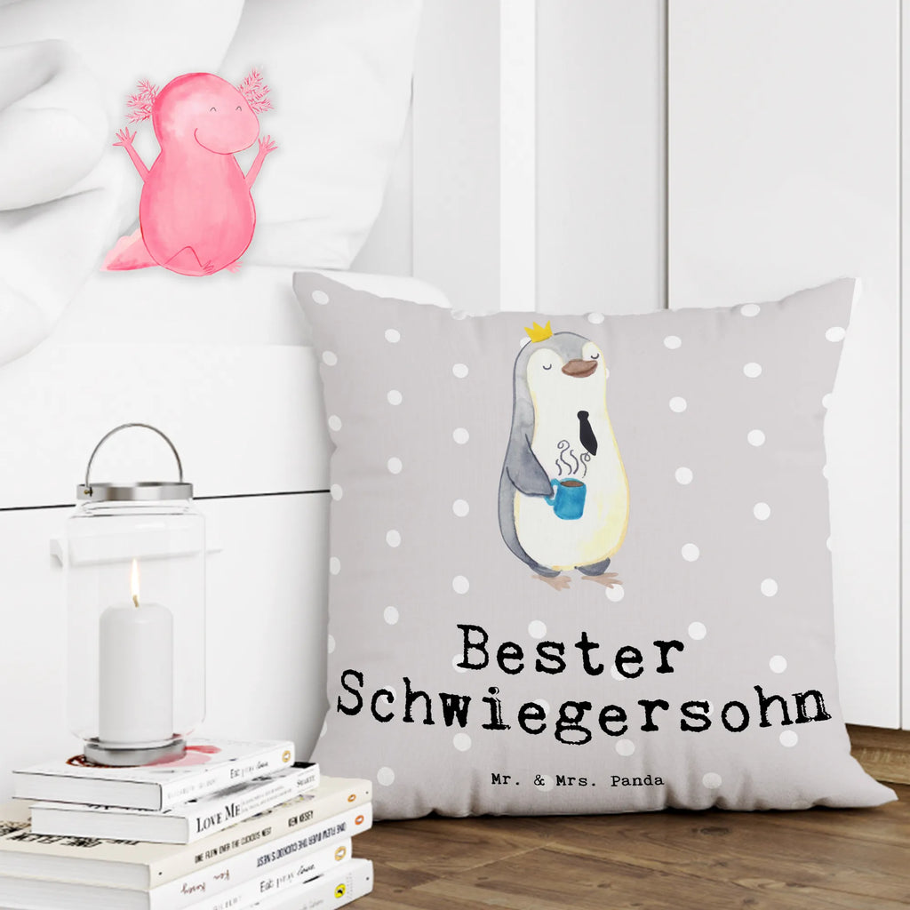 40x40 Kissen Pinguin Bester Schwiegersohn Kissenhülle, Kopfkissen, Sofakissen, Dekokissen, Motivkissen, sofakissen, sitzkissen, Kissen, Kissenbezüge, Kissenbezug 40x40, Kissen 40x40, Kissenhülle 40x40, Zierkissen, Couchkissen, Dekokissen Sofa, Sofakissen 40x40, Dekokissen 40x40, Kopfkissen 40x40, Kissen 40x40 Waschbar, für, Dankeschön, Geschenk, Schenken, Geburtstag, Geburtstagsgeschenk, Geschenkidee, Danke, Bedanken, Mitbringsel, Freude machen, Geschenktipp, Schwiegersohn, Tochter, Ehefrau des Sohns, Frau, angeheiratet, Hochzeit, Heirat