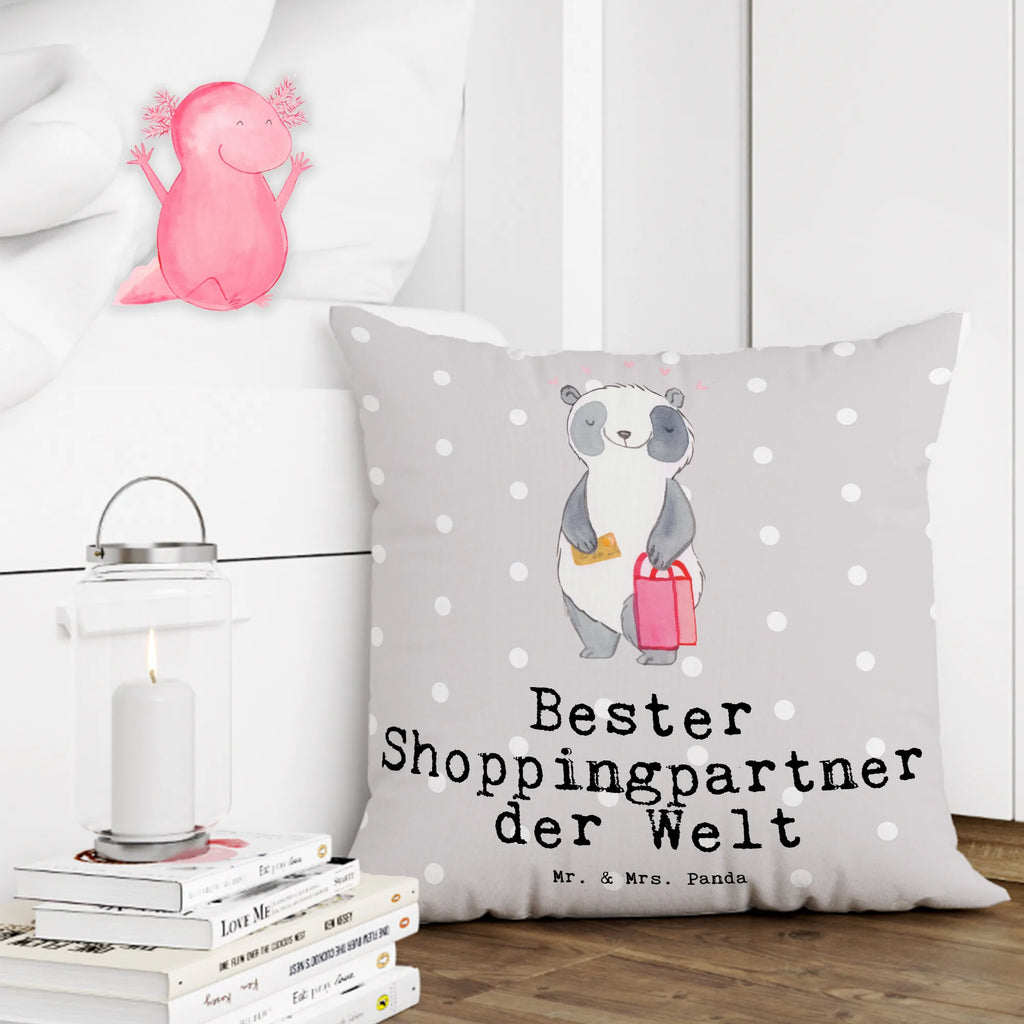 40x40 Kissen Panda Bester Shoppingpartner der Welt Kissenhülle, Kopfkissen, Sofakissen, Dekokissen, Motivkissen, sofakissen, sitzkissen, Kissen, Kissenbezüge, Kissenbezug 40x40, Kissen 40x40, Kissenhülle 40x40, Zierkissen, Couchkissen, Dekokissen Sofa, Sofakissen 40x40, Dekokissen 40x40, Kopfkissen 40x40, Kissen 40x40 Waschbar, für, Dankeschön, Geschenk, Schenken, Geburtstag, Geburtstagsgeschenk, Geschenkidee, Danke, Bedanken, Mitbringsel, Freude machen, Geschenktipp, Shoppingpartner, Shoppen, Begleitung, Partner, Freundin, Freund, bff, Shopping, Einkaufen, Shopping-Queen, Queen, Bester