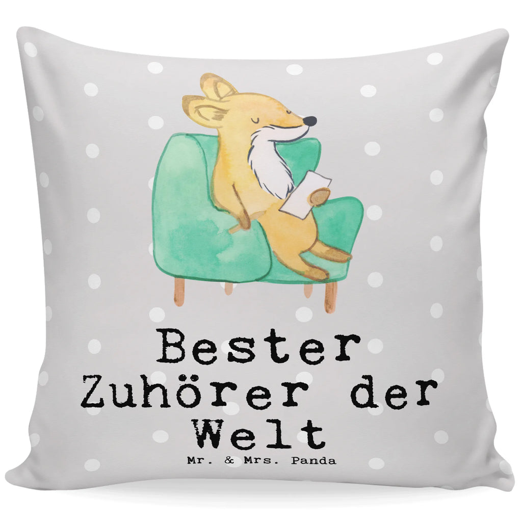 40x40 Kissen Fuchs Bester Zuhörer der Welt Kissenhülle, Kopfkissen, Sofakissen, Dekokissen, Motivkissen, sofakissen, sitzkissen, Kissen, Kissenbezüge, Kissenbezug 40x40, Kissen 40x40, Kissenhülle 40x40, Zierkissen, Couchkissen, Dekokissen Sofa, Sofakissen 40x40, Dekokissen 40x40, Kopfkissen 40x40, Kissen 40x40 Waschbar, für, Dankeschön, Geschenk, Schenken, Geburtstag, Geburtstagsgeschenk, Geschenkidee, Danke, Bedanken, Mitbringsel, Freude machen, Geschenktipp, Zuhörer, Freund, Freundin, offenes Ohr, Hilfsbereit, Hilfe