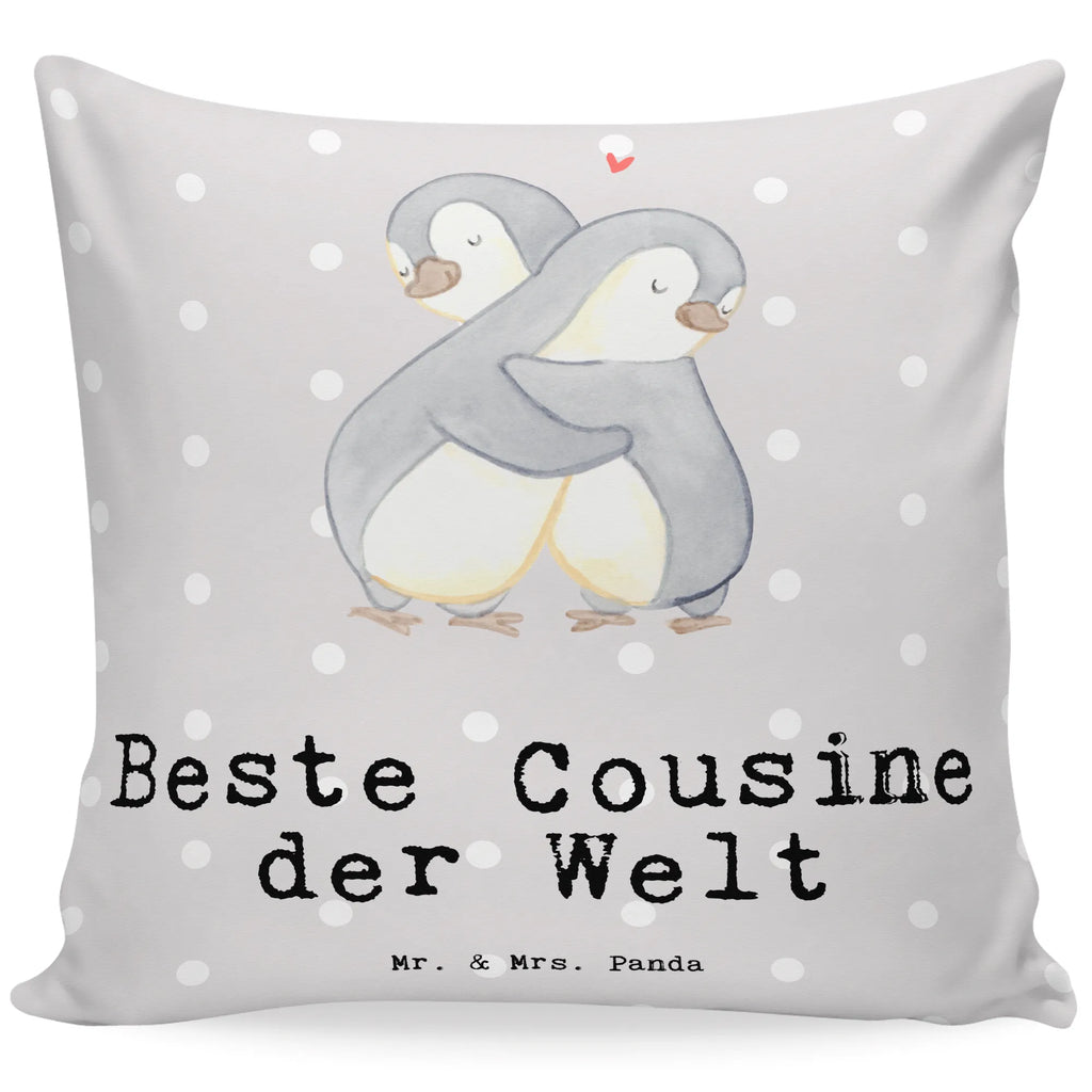 40x40 Kissen Pinguin Beste Cousine der Welt Kissenhülle, Kopfkissen, Sofakissen, Dekokissen, Motivkissen, sofakissen, sitzkissen, Kissen, Kissenbezüge, Kissenbezug 40x40, Kissen 40x40, Kissenhülle 40x40, Zierkissen, Couchkissen, Dekokissen Sofa, Sofakissen 40x40, Dekokissen 40x40, Kopfkissen 40x40, Kissen 40x40 Waschbar, für, Dankeschön, Geschenk, Schenken, Geburtstag, Geburtstagsgeschenk, Geschenkidee, Danke, Bedanken, Mitbringsel, Freude machen, Geschenktipp, Cousine, Kusine, Kousine, Cousinchen, Tochter von Onkel, Tochter von Tante, Familie, Verwandtschaft, Cousin