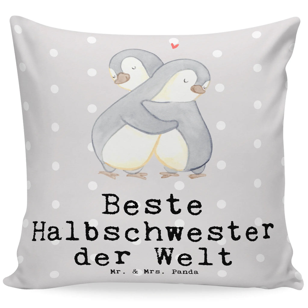 40x40 Kissen Pinguin Beste Halbschwester der Welt Kissenhülle, Kopfkissen, Sofakissen, Dekokissen, Motivkissen, sofakissen, sitzkissen, Kissen, Kissenbezüge, Kissenbezug 40x40, Kissen 40x40, Kissenhülle 40x40, Zierkissen, Couchkissen, Dekokissen Sofa, Sofakissen 40x40, Dekokissen 40x40, Kopfkissen 40x40, Kissen 40x40 Waschbar, für, Dankeschön, Geschenk, Schenken, Geburtstag, Geburtstagsgeschenk, Geschenkidee, Danke, Bedanken, Mitbringsel, Freude machen, Geschenktipp, Halbschwester, Stiefschwester, Stiefgeschwister, Schwestern, Schwester, Geschwister, Schwesterherz, Sister, Familie, Kleinigkeit, Beste, Tochter, Liebe, Kinder