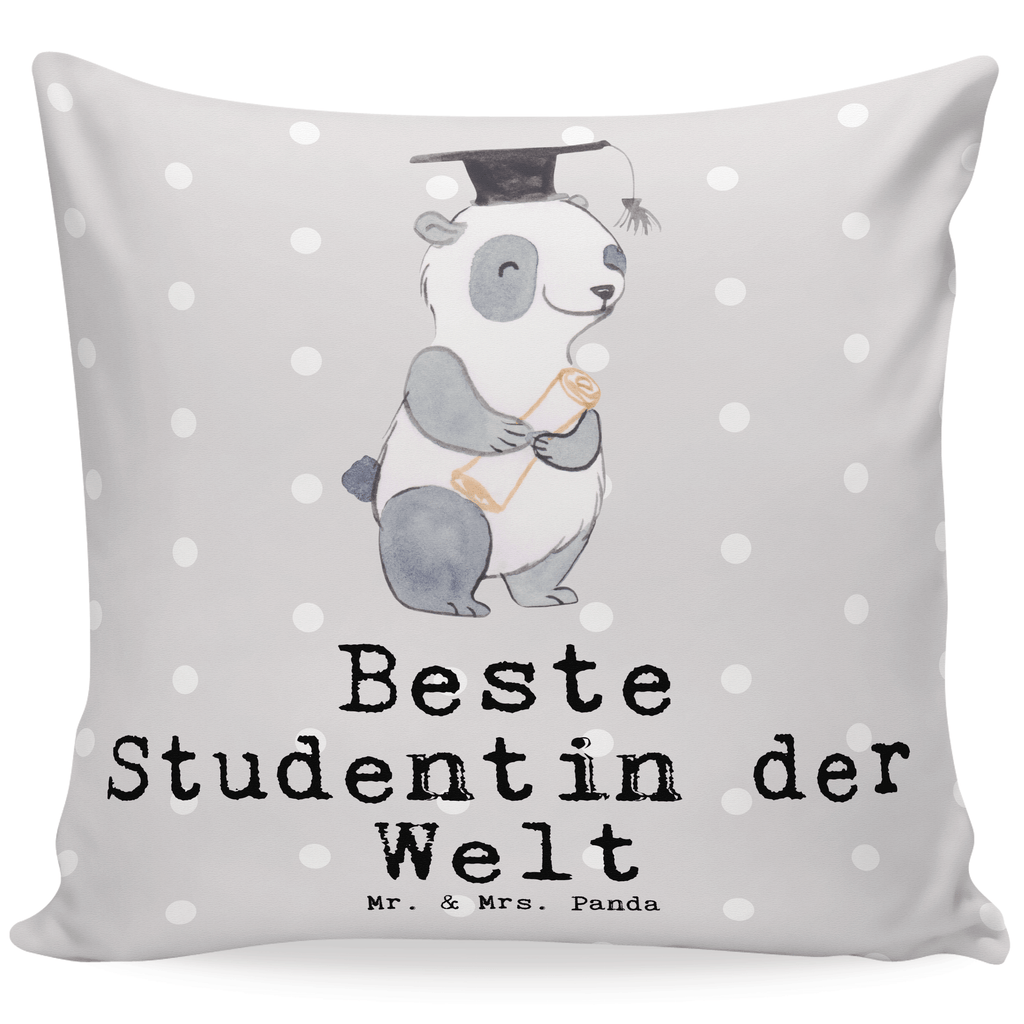 40x40 Kissen Panda Beste Studentin der Welt Kissenhülle, Kopfkissen, Sofakissen, Dekokissen, Motivkissen, sofakissen, sitzkissen, Kissen, Kissenbezüge, Kissenbezug 40x40, Kissen 40x40, Kissenhülle 40x40, Zierkissen, Couchkissen, Dekokissen Sofa, Sofakissen 40x40, Dekokissen 40x40, Kopfkissen 40x40, Kissen 40x40 Waschbar, für, Dankeschön, Geschenk, Schenken, Geburtstag, Geburtstagsgeschenk, Geschenkidee, Danke, Bedanken, Mitbringsel, Freude machen, Geschenktipp, Studentin, Studium, Tochter, Spaß, Musterschülerin, lustig, Studienabschluss, witzig, Universität, Abschluss, Alumni, Uni, Studenten, Hochschule