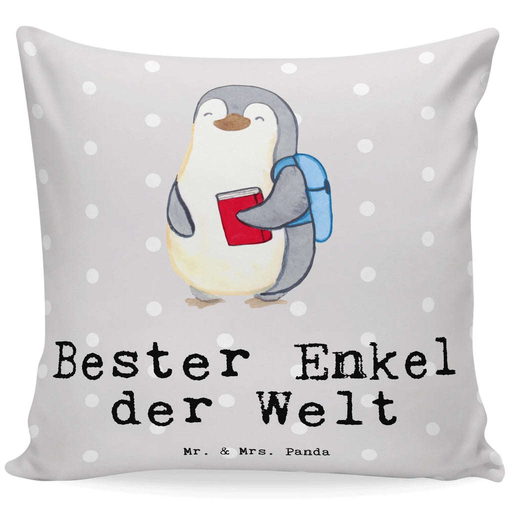 40x40 Kissen Pinguin Bester Enkel der Welt Kissenhülle, Kopfkissen, Sofakissen, Dekokissen, Motivkissen, sofakissen, sitzkissen, Kissen, Kissenbezüge, Kissenbezug 40x40, Kissen 40x40, Kissenhülle 40x40, Zierkissen, Couchkissen, Dekokissen Sofa, Sofakissen 40x40, Dekokissen 40x40, Kopfkissen 40x40, Kissen 40x40 Waschbar, für, Dankeschön, Geschenk, Schenken, Geburtstag, Geburtstagsgeschenk, Geschenkidee, Danke, Bedanken, Mitbringsel, Freude machen, Geschenktipp, Enkel, Enkelkind, Enkelsohn, Oma, Opa, Kind von Tochter, Kind von Sohn, Taufe, Großsohn