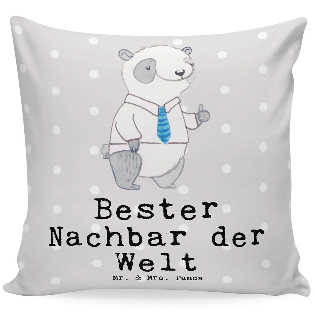 40x40 Kissen Panda Bester Nachbar der Welt Kissenhülle, Kopfkissen, Sofakissen, Dekokissen, Motivkissen, sofakissen, sitzkissen, Kissen, Kissenbezüge, Kissenbezug 40x40, Kissen 40x40, Kissenhülle 40x40, Zierkissen, Couchkissen, Dekokissen Sofa, Sofakissen 40x40, Dekokissen 40x40, Kopfkissen 40x40, Kissen 40x40 Waschbar, für, Dankeschön, Geschenk, Schenken, Geburtstag, Geburtstagsgeschenk, Geschenkidee, Danke, Bedanken, Mitbringsel, Freude machen, Geschenktipp, Nachbar, Nachbarn, Nachbarschaft, Freund, Angrenzer, Anwohner, Bewohner, Freundschaft