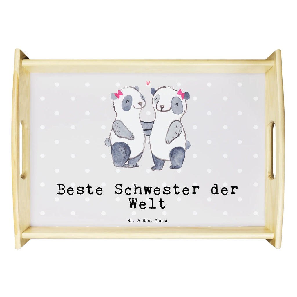 Serviertablett Panda Beste Schwester der Welt Serviertablett, Tablett, Holztablett, Küchentablett, Dekotablett, Frühstückstablett, für, Dankeschön, Geschenk, Schenken, Geburtstag, Geburtstagsgeschenk, Geschenkidee, Danke, Bedanken, Mitbringsel, Freude machen, Geschenktipp, Schwestern, Schwester, Geschwister, Schwesterherz, Sister, Familie, Kleinigkeit, Beste, Tochter, Liebe, Kinder