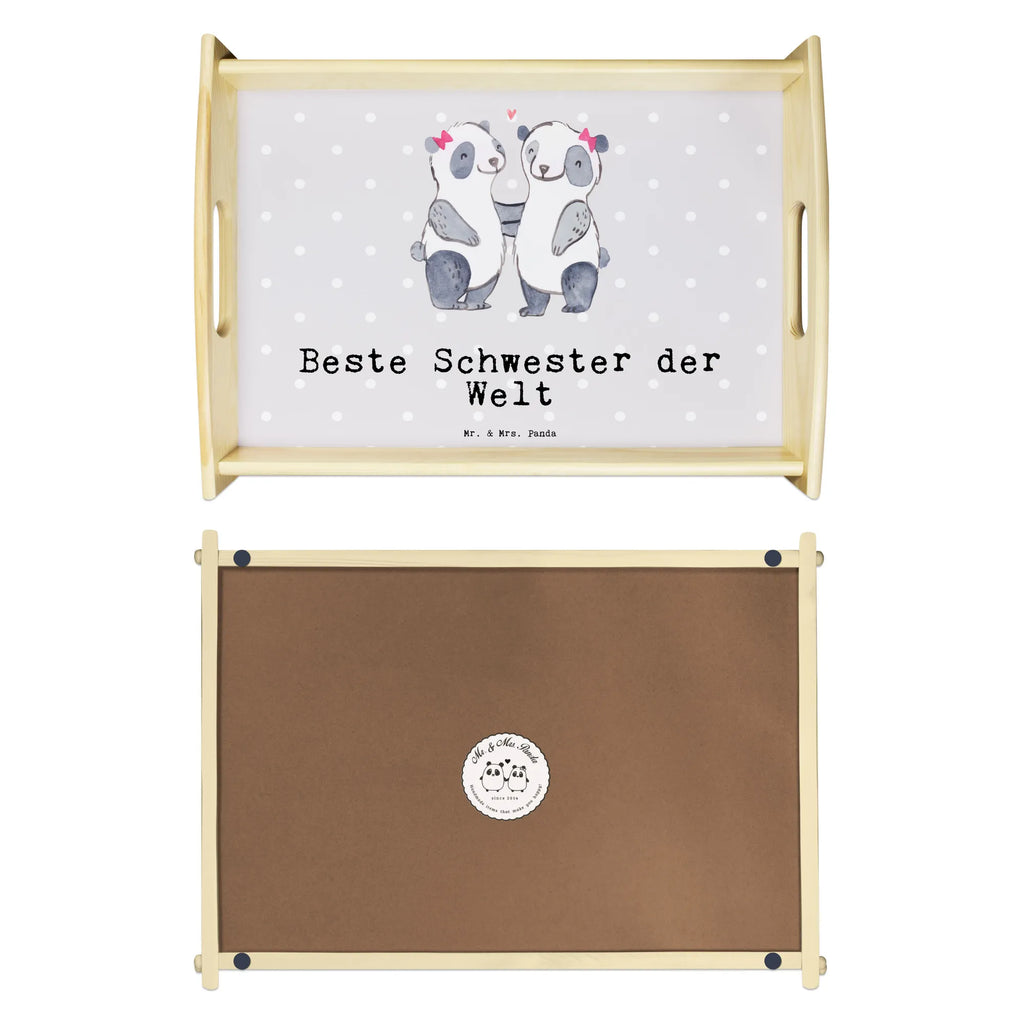 Serviertablett Panda Beste Schwester der Welt Serviertablett, Tablett, Holztablett, Küchentablett, Dekotablett, Frühstückstablett, für, Dankeschön, Geschenk, Schenken, Geburtstag, Geburtstagsgeschenk, Geschenkidee, Danke, Bedanken, Mitbringsel, Freude machen, Geschenktipp, Schwestern, Schwester, Geschwister, Schwesterherz, Sister, Familie, Kleinigkeit, Beste, Tochter, Liebe, Kinder