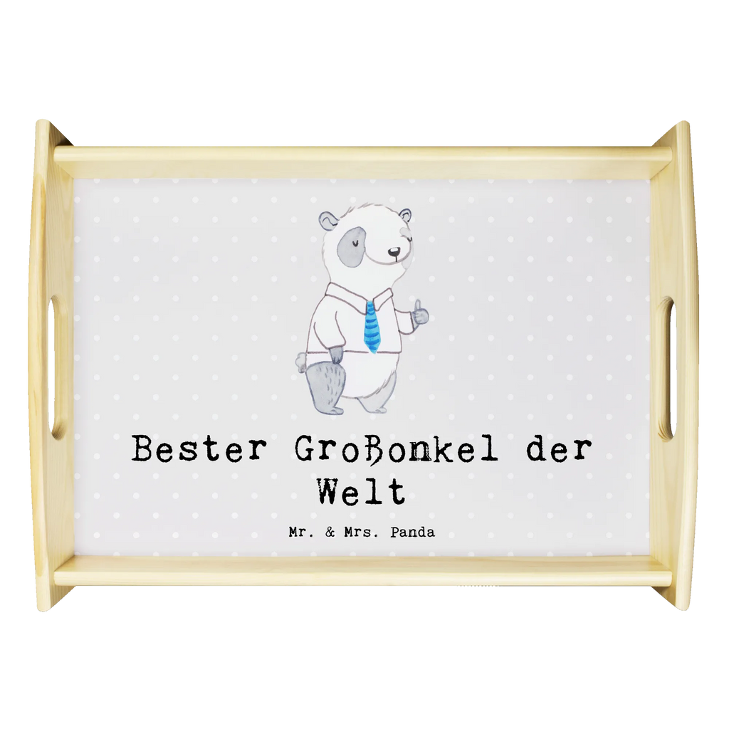 Serviertablett Panda Bester Großonkel der Welt Serviertablett, Tablett, Holztablett, Küchentablett, Dekotablett, Frühstückstablett, für, Dankeschön, Geschenk, Schenken, Geburtstag, Geburtstagsgeschenk, Geschenkidee, Danke, Bedanken, Mitbringsel, Freude machen, Geschenktipp, Großonkel, Onkel