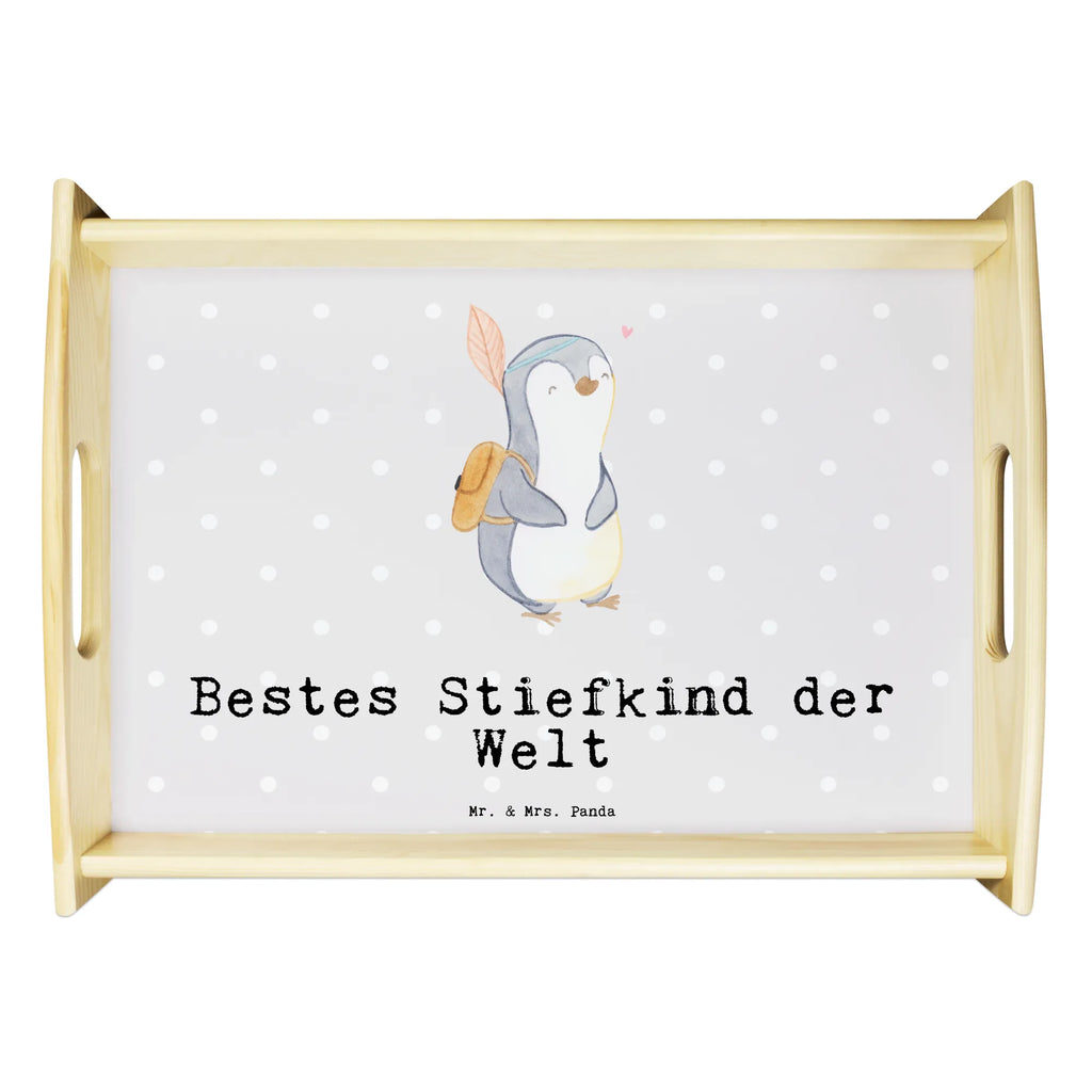 Serviertablett Pinguin Bestes Stiefkind der Welt Serviertablett, Tablett, Holztablett, Küchentablett, Dekotablett, Frühstückstablett, für, Dankeschön, Geschenk, Schenken, Geburtstag, Geburtstagsgeschenk, Geschenkidee, Danke, Bedanken, Mitbringsel, Freude machen, Geschenktipp, Stiefkind, angeheiratet, Kinder, Kind, Kid, Kids, Kiddy, Bestes, Tochter, Sohn, Nachwuchs, Geburt, Liebling, Taufe