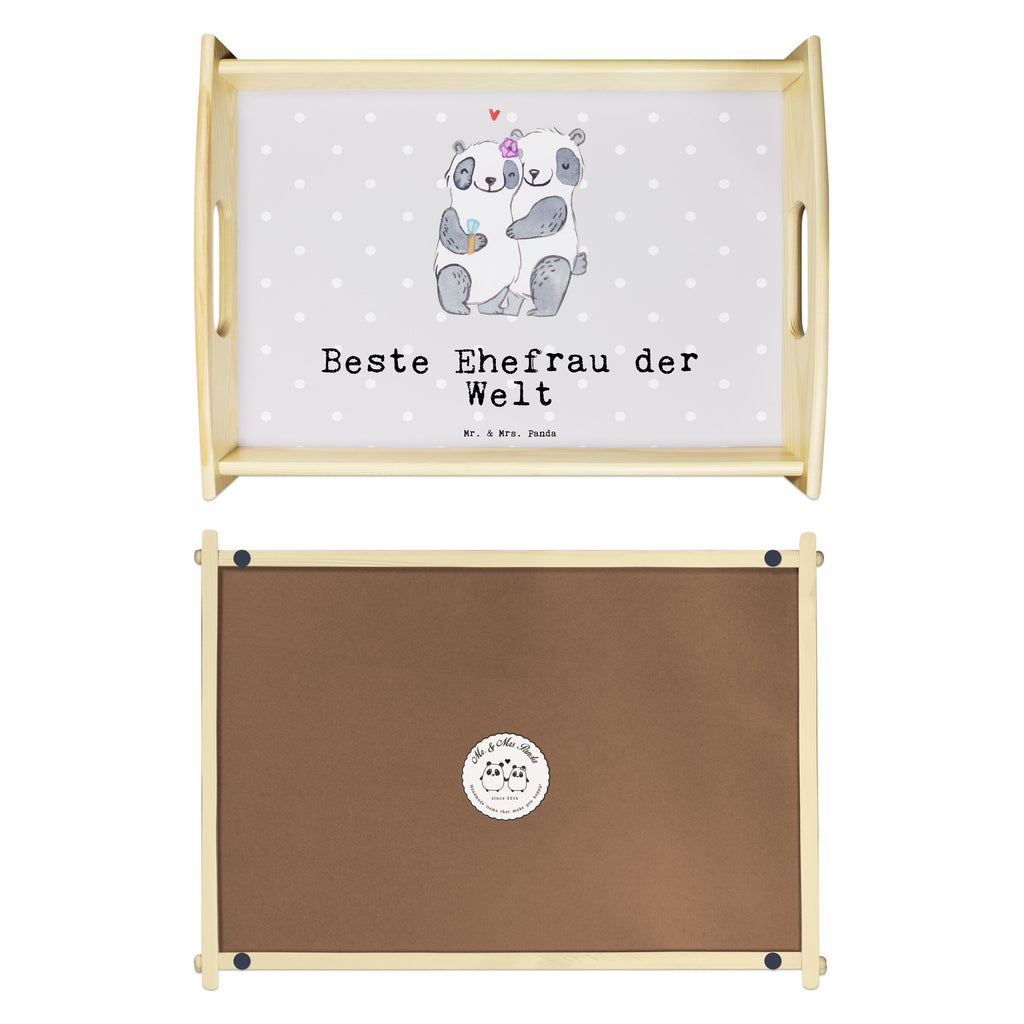 Serviertablett Panda Beste Ehefrau der Welt Serviertablett, Tablett, Holztablett, Küchentablett, Dekotablett, Frühstückstablett, für, Dankeschön, Geschenk, Schenken, Geburtstag, Geburtstagsgeschenk, Geschenkidee, Danke, Bedanken, Mitbringsel, Freude machen, Geschenktipp, Ehefrau, Beste, Frau, Partnerin, Freundin, Traumfrau, Hochzeit, Liebling, Ehepartner, Ehe, Gattin, Lebensgefährtin, Braut, Kleinigkeit