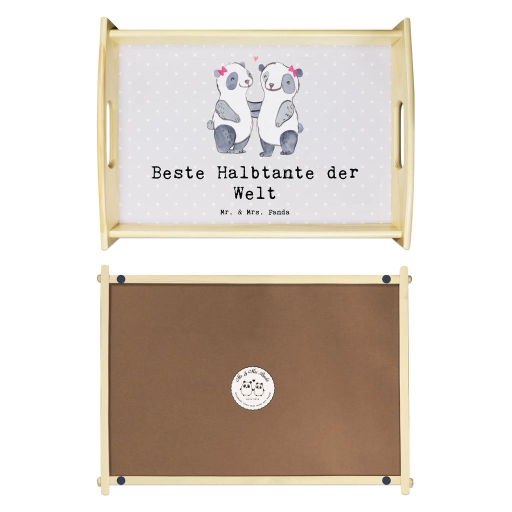 Serviertablett Panda Beste Halbtante der Welt Serviertablett, Tablett, Holztablett, Küchentablett, Dekotablett, Frühstückstablett, für, Dankeschön, Geschenk, Schenken, Geburtstag, Geburtstagsgeschenk, Geschenkidee, Danke, Bedanken, Mitbringsel, Freude machen, Geschenktipp, Halbtante, Tante, beste Tante, Stieftante, Stief, Stiefgeschwister, Familie, Kleinigkeit