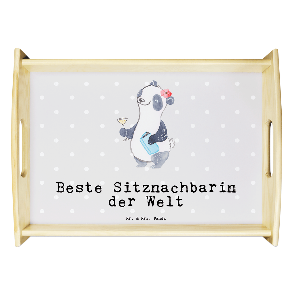 Serviertablett Panda Beste Sitznachbarin der Welt Serviertablett, Tablett, Holztablett, Küchentablett, Dekotablett, Frühstückstablett, für, Dankeschön, Geschenk, Schenken, Geburtstag, Geburtstagsgeschenk, Geschenkidee, Danke, Bedanken, Mitbringsel, Freude machen, Geschenktipp, Sitznachbarin, Stuhlnachbar, Mitschülerin, Nachbarin, Uni, Universität, Seminar, Kommilitone, Tischnachbar, Schule, Mitstudentin, Hochschule, Beste Sitznachbarin der Welt, Weltbeste Sitznachbarin