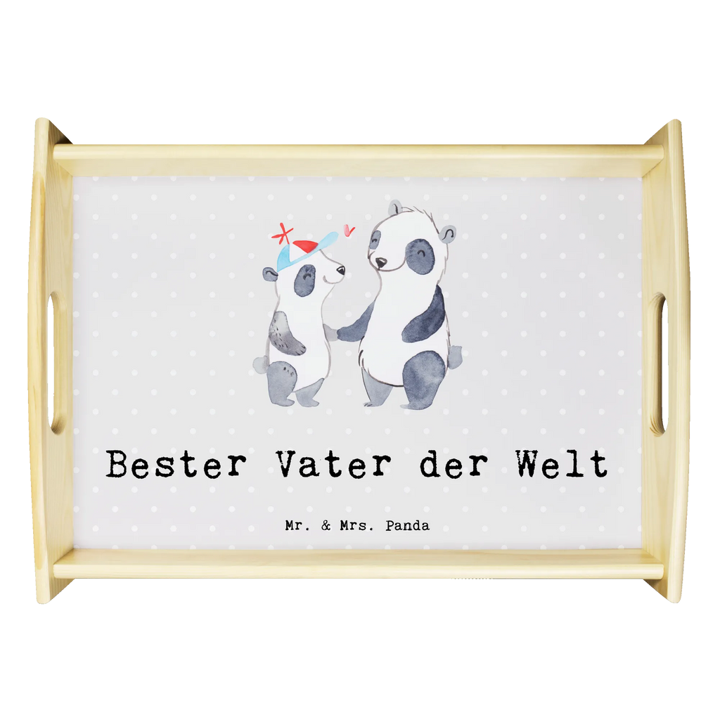 Serviertablett Panda Bester Vater der Welt Serviertablett, Tablett, Holztablett, Küchentablett, Dekotablett, Frühstückstablett, für, Dankeschön, Geschenk, Schenken, Geburtstag, Geburtstagsgeschenk, Geschenkidee, Danke, Bedanken, Mitbringsel, Freude machen, Geschenktipp, Vater, Papa, Dad, Daddy, Paps, Papi, Vati, Eltern, Geschenk Vater, Mann, Familie, Bester, Kleinigkeit