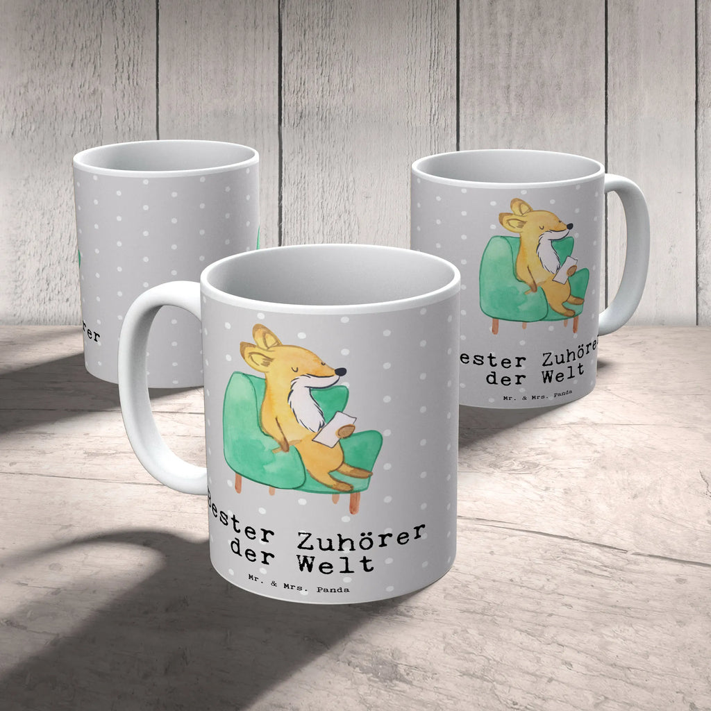 Tasse Fuchs Bester Zuhörer der Welt Tasse, Kaffeetasse, Teetasse, Becher, Kaffeebecher, Teebecher, Keramiktasse, Porzellantasse, Büro Tasse, Geschenk Tasse, Tasse Sprüche, Tasse Motive, Kaffeetassen, Tasse bedrucken, Designer Tasse, Cappuccino Tassen, Schöne Teetassen, für, Dankeschön, Geschenk, Schenken, Geburtstag, Geburtstagsgeschenk, Geschenkidee, Danke, Bedanken, Mitbringsel, Freude machen, Geschenktipp, Zuhörer, Freund, Freundin, offenes Ohr, Hilfsbereit, Hilfe