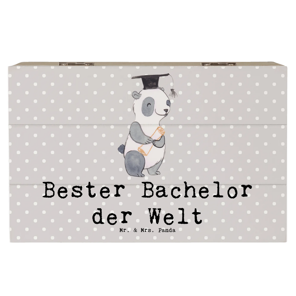 Holzkiste Panda Bester Bachelor der Welt Holzkiste, Kiste, Schatzkiste, Truhe, Schatulle, XXL, Erinnerungsbox, Erinnerungskiste, Dekokiste, Aufbewahrungsbox, Geschenkbox, Geschenkdose, für, Dankeschön, Geschenk, Schenken, Geburtstag, Geburtstagsgeschenk, Geschenkidee, Danke, Bedanken, Mitbringsel, Freude machen, Geschenktipp, Bachelor, Student, Studium, Sohn, Spaß, Musterschüler, lustig, Studienabschluss, witzig, Universität, Abschluss, Alumni, Uni, Studenten, Hochschule