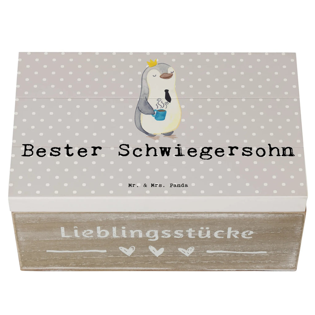 Holzkiste Pinguin Bester Schwiegersohn Holzkiste, Kiste, Schatzkiste, Truhe, Schatulle, XXL, Erinnerungsbox, Erinnerungskiste, Dekokiste, Aufbewahrungsbox, Geschenkbox, Geschenkdose, für, Dankeschön, Geschenk, Schenken, Geburtstag, Geburtstagsgeschenk, Geschenkidee, Danke, Bedanken, Mitbringsel, Freude machen, Geschenktipp, Schwiegersohn, Tochter, Ehefrau des Sohns, Frau, angeheiratet, Hochzeit, Heirat