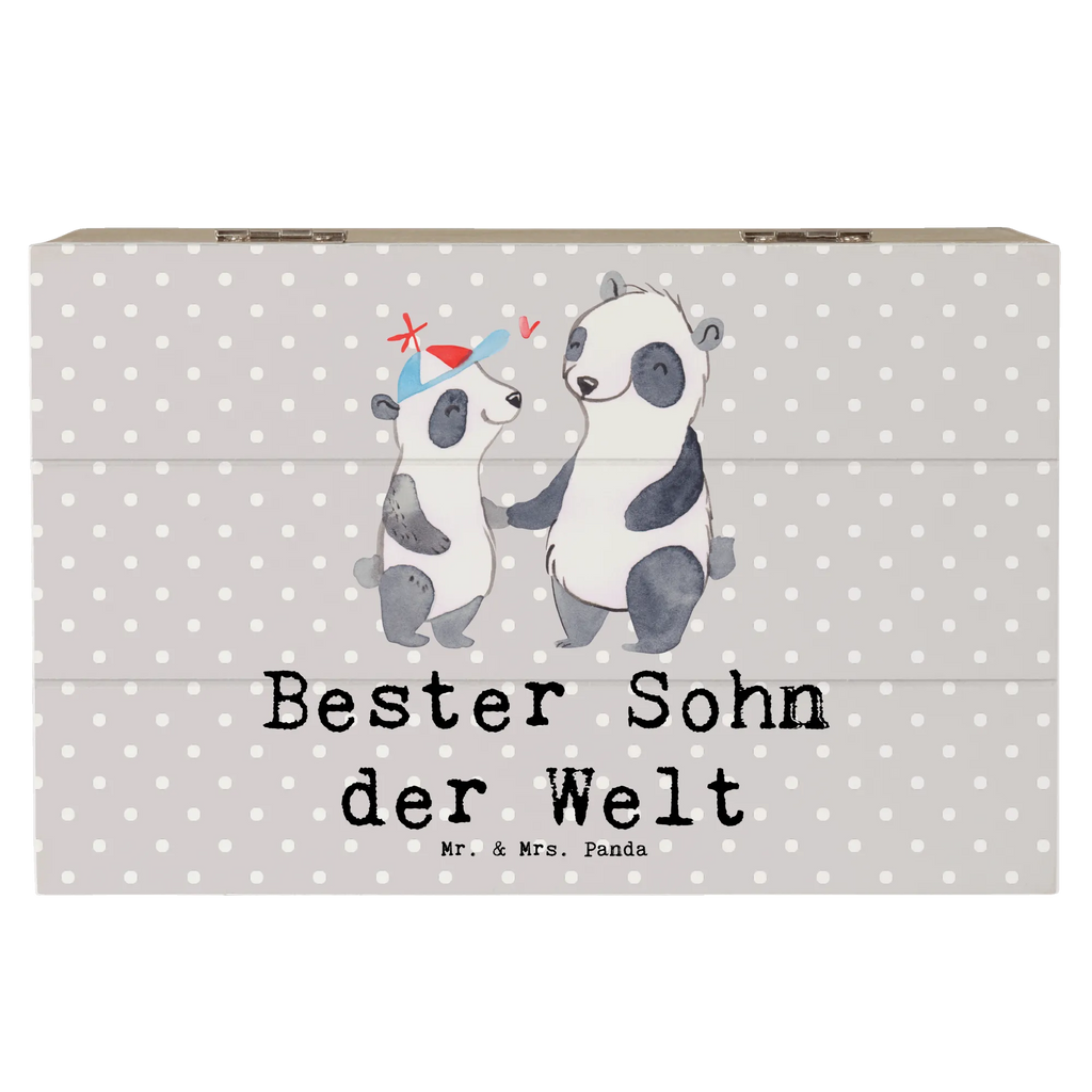 Holzkiste Panda Bester Sohn der Welt Holzkiste, Kiste, Schatzkiste, Truhe, Schatulle, XXL, Erinnerungsbox, Erinnerungskiste, Dekokiste, Aufbewahrungsbox, Geschenkbox, Geschenkdose, für, Dankeschön, Geschenk, Schenken, Geburtstag, Geburtstagsgeschenk, Geschenkidee, Danke, Bedanken, Mitbringsel, Freude machen, Geschenktipp, Sohn, Sohnemann, Söhnchen, Bube, Bub, Nachwuchs, Nachkomme, Kind, Familie, Vater, Belohnung