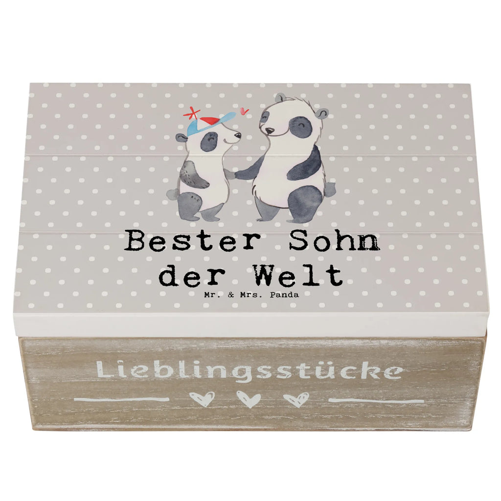 Holzkiste Panda Bester Sohn der Welt Holzkiste, Kiste, Schatzkiste, Truhe, Schatulle, XXL, Erinnerungsbox, Erinnerungskiste, Dekokiste, Aufbewahrungsbox, Geschenkbox, Geschenkdose, für, Dankeschön, Geschenk, Schenken, Geburtstag, Geburtstagsgeschenk, Geschenkidee, Danke, Bedanken, Mitbringsel, Freude machen, Geschenktipp, Sohn, Sohnemann, Söhnchen, Bube, Bub, Nachwuchs, Nachkomme, Kind, Familie, Vater, Belohnung