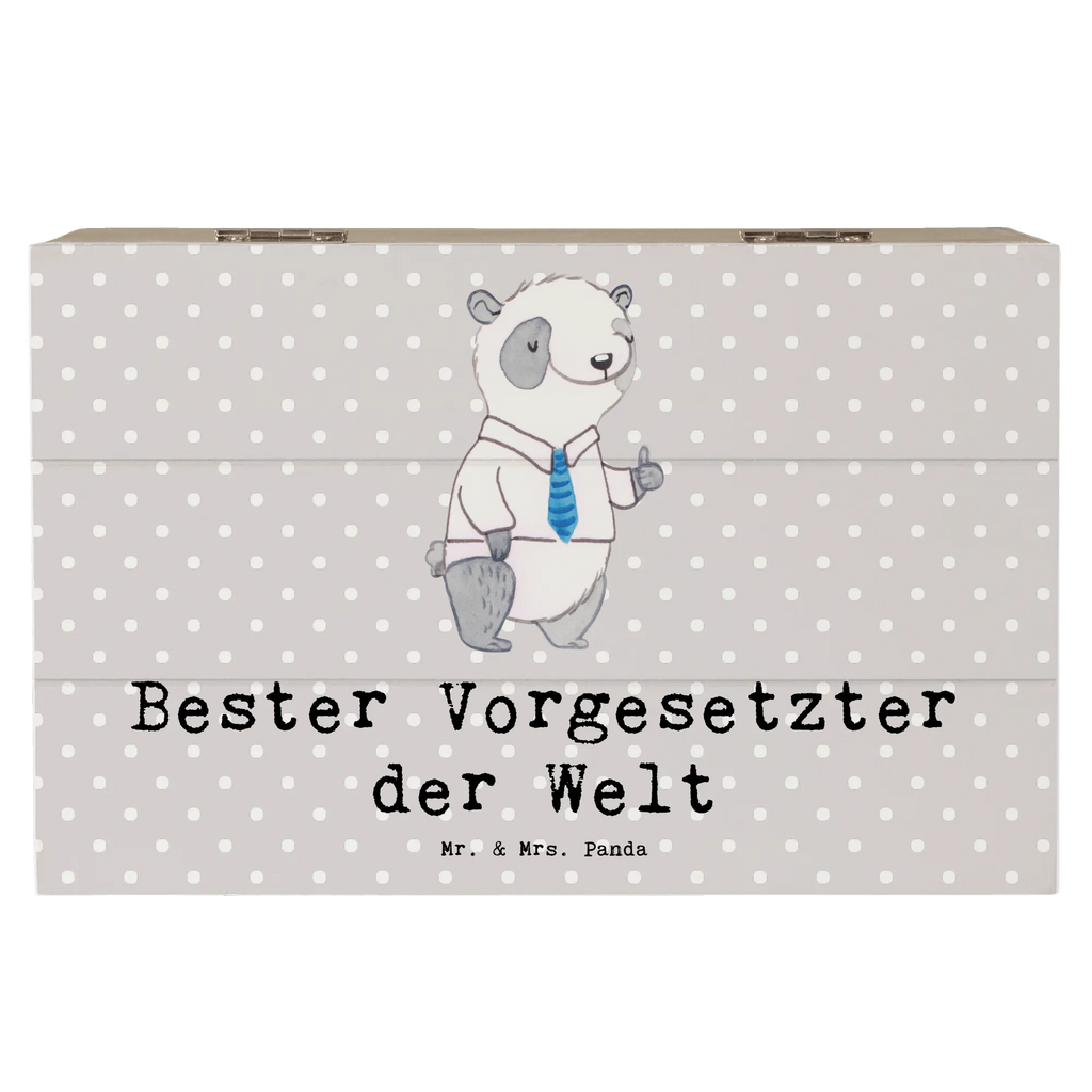 Holzkiste Panda Bester Vorgesetzter der Welt Holzkiste, Kiste, Schatzkiste, Truhe, Schatulle, XXL, Erinnerungsbox, Erinnerungskiste, Dekokiste, Aufbewahrungsbox, Geschenkbox, Geschenkdose, für, Dankeschön, Geschenk, Schenken, Geburtstag, Geburtstagsgeschenk, Geschenkidee, Danke, Bedanken, Mitbringsel, Freude machen, Geschenktipp, Chef, Boss, Abschiedsgeschenk, Abteilungsleiter, Kollege, Vorgesetzter, Vorgesetzte, Arbeit, Leiter, Arbeitgeber, Führungskraft