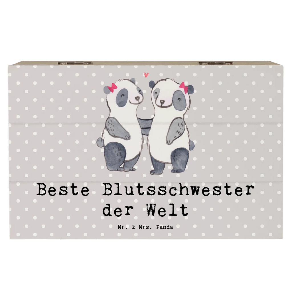 Holzkiste Panda Beste Blutsschwester der Welt Holzkiste, Kiste, Schatzkiste, Truhe, Schatulle, XXL, Erinnerungsbox, Erinnerungskiste, Dekokiste, Aufbewahrungsbox, Geschenkbox, Geschenkdose, für, Dankeschön, Geschenk, Schenken, Geburtstag, Geburtstagsgeschenk, Geschenkidee, Danke, Bedanken, Mitbringsel, Freude machen, Geschenktipp, Blutsschwester, Blutsgeschwister, Freundin, Bae, Schwestern, Schwester, Geschwister, Schwesterherz, Sister, Familie, Kleinigkeit, Beste, Tochter, Liebe