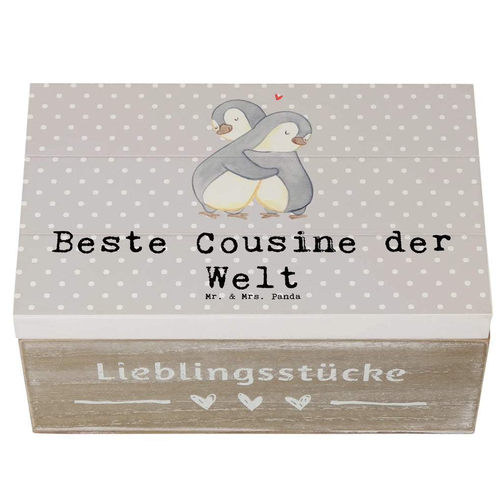 Holzkiste Pinguin Beste Cousine der Welt Holzkiste, Kiste, Schatzkiste, Truhe, Schatulle, XXL, Erinnerungsbox, Erinnerungskiste, Dekokiste, Aufbewahrungsbox, Geschenkbox, Geschenkdose, für, Dankeschön, Geschenk, Schenken, Geburtstag, Geburtstagsgeschenk, Geschenkidee, Danke, Bedanken, Mitbringsel, Freude machen, Geschenktipp, Cousine, Kusine, Kousine, Cousinchen, Tochter von Onkel, Tochter von Tante, Familie, Verwandtschaft, Cousin