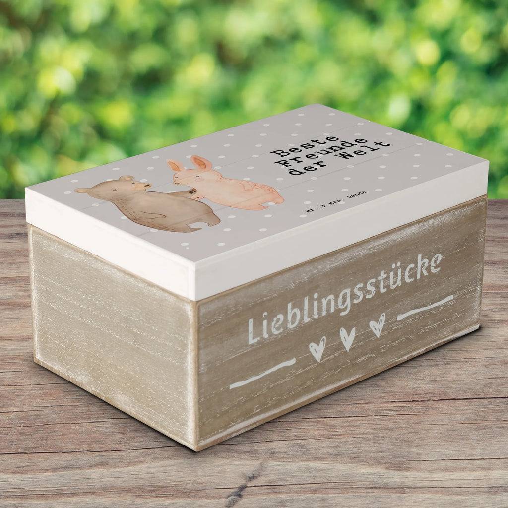 Holzkiste Hase Beste Freunde der Welt Holzkiste, Kiste, Schatzkiste, Truhe, Schatulle, XXL, Erinnerungsbox, Erinnerungskiste, Dekokiste, Aufbewahrungsbox, Geschenkbox, Geschenkdose, für, Dankeschön, Geschenk, Schenken, Geburtstag, Geburtstagsgeschenk, Geschenkidee, Danke, Bedanken, Mitbringsel, Freude machen, Geschenktipp, Freunde, best friends, Freundschaft, Freundin, Freund, Clique, Kumpel, bae, bff