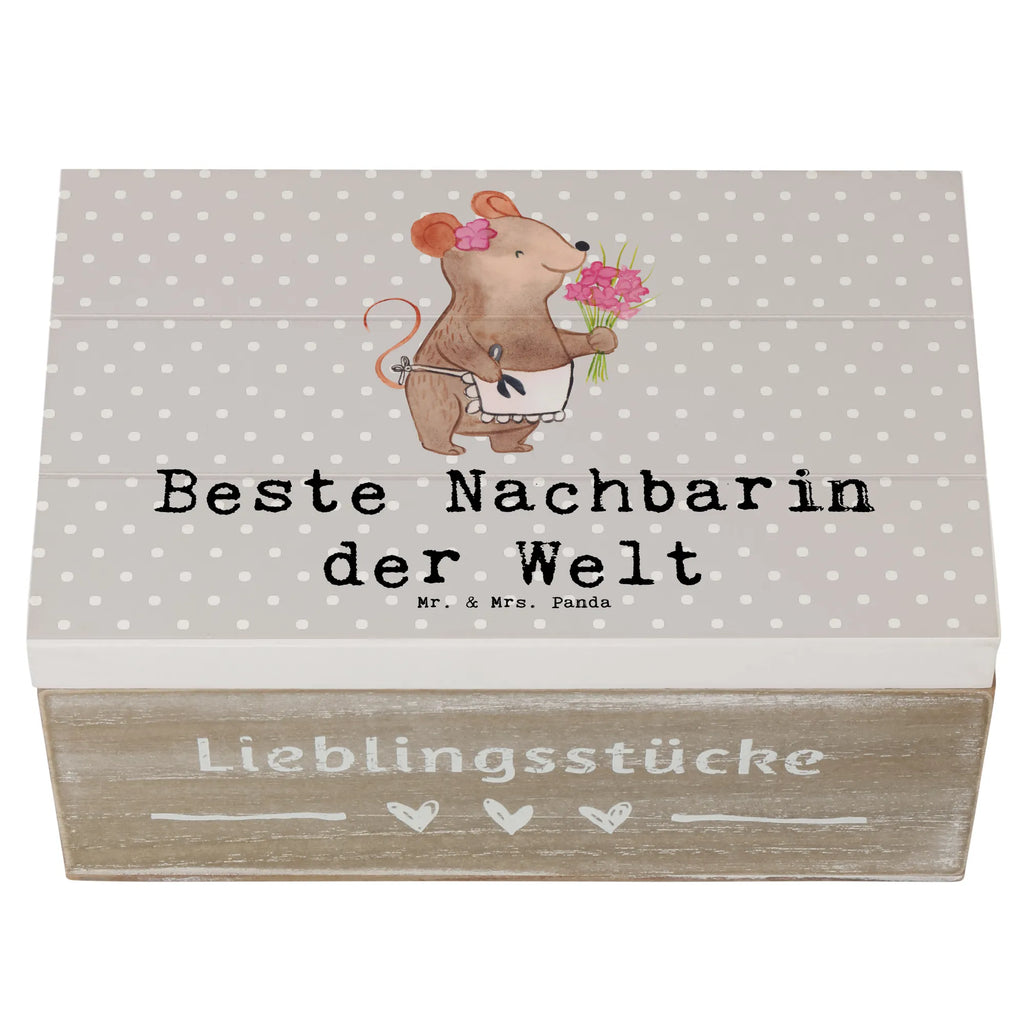 Holzkiste Maus Beste Nachbarin der Welt Holzkiste, Kiste, Schatzkiste, Truhe, Schatulle, XXL, Erinnerungsbox, Erinnerungskiste, Dekokiste, Aufbewahrungsbox, Geschenkbox, Geschenkdose, für, Dankeschön, Geschenk, Schenken, Geburtstag, Geburtstagsgeschenk, Geschenkidee, Danke, Bedanken, Mitbringsel, Freude machen, Geschenktipp, Nachbarin, Nachbarn, Nachbarschaft, Freundin, Angrenzer, Anwohnerin, Bewohnerin, Freundschaft