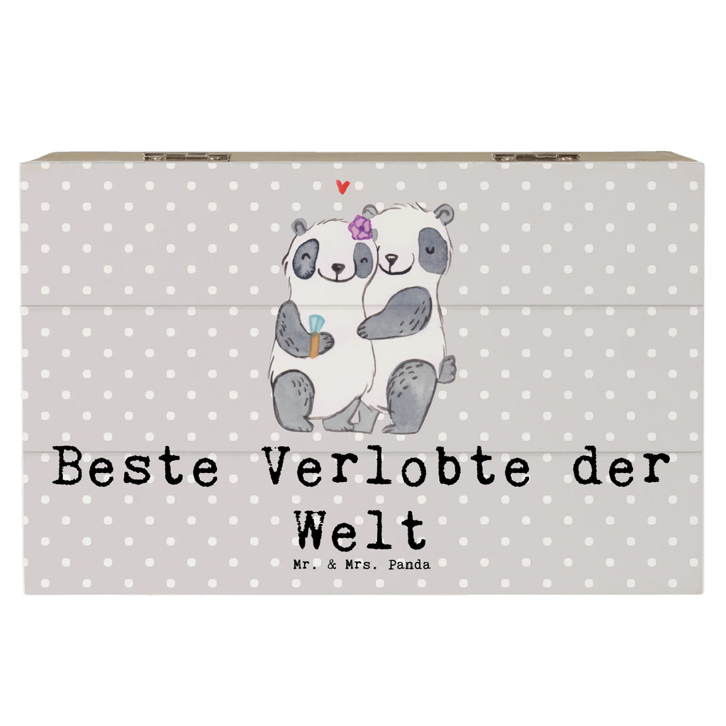 Holzkiste Panda Beste Verlobte der Welt Holzkiste, Kiste, Schatzkiste, Truhe, Schatulle, XXL, Erinnerungsbox, Erinnerungskiste, Dekokiste, Aufbewahrungsbox, Geschenkbox, Geschenkdose, für, Dankeschön, Geschenk, Schenken, Geburtstag, Geburtstagsgeschenk, Geschenkidee, Danke, Bedanken, Mitbringsel, Freude machen, Geschenktipp, Verlobte, Verloben, Verlobung, Traumfrau, Frau, Freundin, Ehefrau, Zukünftige, Hochzeit, Ehe