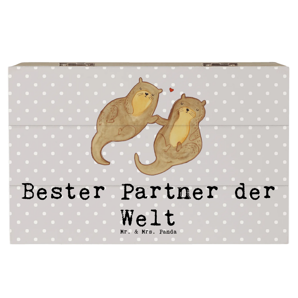 Holzkiste Otter Bester Partner der Welt Holzkiste, Kiste, Schatzkiste, Truhe, Schatulle, XXL, Erinnerungsbox, Erinnerungskiste, Dekokiste, Aufbewahrungsbox, Geschenkbox, Geschenkdose, für, Dankeschön, Geschenk, Schenken, Geburtstag, Geburtstagsgeschenk, Geschenkidee, Danke, Bedanken, Mitbringsel, Freude machen, Geschenktipp, Partner, Ehepartner, Mann, Frau, Ehefrau, Ehemann. Freundin, Freund, Lebensgefährte, Paar, Liebe