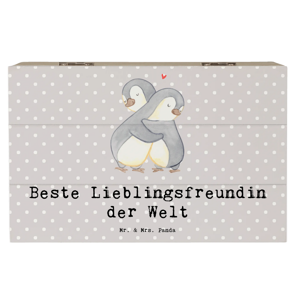 Holzkiste Pinguin Beste Lieblingsfreundin der Welt Holzkiste, Kiste, Schatzkiste, Truhe, Schatulle, XXL, Erinnerungsbox, Erinnerungskiste, Dekokiste, Aufbewahrungsbox, Geschenkbox, Geschenkdose, für, Dankeschön, Geschenk, Schenken, Geburtstag, Geburtstagsgeschenk, Geschenkidee, Danke, Bedanken, Mitbringsel, Freude machen, Geschenktipp, Lieblingsfreundin, Freundin, Partnerin, Lieblingsmensch, Lieblings Mensch, Liebling, Partner, Bae, beste Freundin, Liebe, Herz, Love