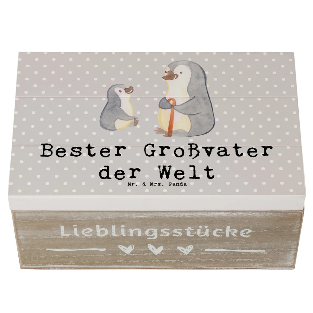 Holzkiste Pinguin Bester Großvater der Welt Holzkiste, Kiste, Schatzkiste, Truhe, Schatulle, XXL, Erinnerungsbox, Erinnerungskiste, Dekokiste, Aufbewahrungsbox, Geschenkbox, Geschenkdose, für, Dankeschön, Geschenk, Schenken, Geburtstag, Geburtstagsgeschenk, Geschenkidee, Danke, Bedanken, Mitbringsel, Freude machen, Geschenktipp, Großvater, Grossvater, Opa, Opi. Großpapa, Großeltern, Enkel, Enkelin, Enkelkind, Kleinigkeit, Oppa, Oppi, Bester