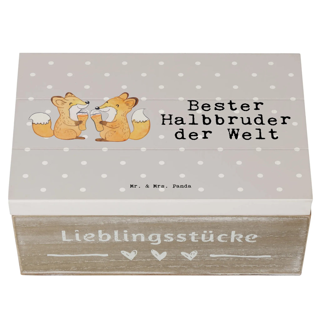 Holzkiste Fuchs Bester Halbbruder der Welt Holzkiste, Kiste, Schatzkiste, Truhe, Schatulle, XXL, Erinnerungsbox, Erinnerungskiste, Dekokiste, Aufbewahrungsbox, Geschenkbox, Geschenkdose, für, Dankeschön, Geschenk, Schenken, Geburtstag, Geburtstagsgeschenk, Geschenkidee, Danke, Bedanken, Mitbringsel, Freude machen, Geschenktipp, Halbbruder, Stiefbruder, Stief, Stiefgeschwister, Bruder, Brudi, Geschwister, Bruderherz, Schwester, Familie, Kleinigkeit, Brother, Bester, Sohn