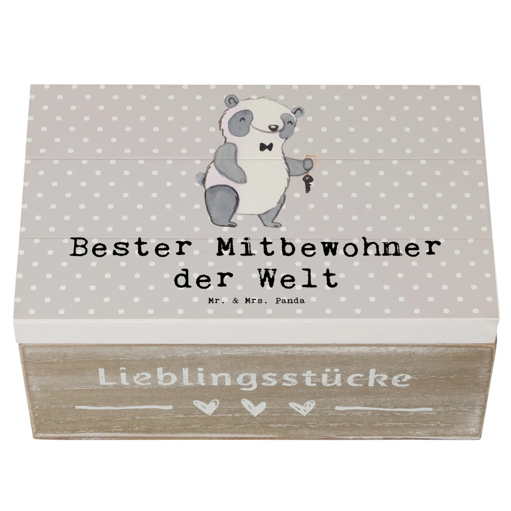 Holzkiste Panda Bester Mitbewohner der Welt Holzkiste, Kiste, Schatzkiste, Truhe, Schatulle, XXL, Erinnerungsbox, Erinnerungskiste, Dekokiste, Aufbewahrungsbox, Geschenkbox, Geschenkdose, für, Dankeschön, Geschenk, Schenken, Geburtstag, Geburtstagsgeschenk, Geschenkidee, Danke, Bedanken, Mitbringsel, Freude machen, Geschenktipp, Mitbewohner, WG, Zimmernachbar, Wohngemeinschaft, WG-Bewohner, Zimmerkollege, Zimmergenosse, Stubenkamerad