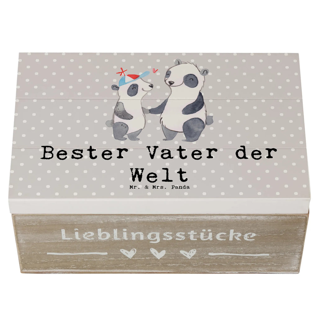 Holzkiste Panda Bester Vater der Welt Holzkiste, Kiste, Schatzkiste, Truhe, Schatulle, XXL, Erinnerungsbox, Erinnerungskiste, Dekokiste, Aufbewahrungsbox, Geschenkbox, Geschenkdose, für, Dankeschön, Geschenk, Schenken, Geburtstag, Geburtstagsgeschenk, Geschenkidee, Danke, Bedanken, Mitbringsel, Freude machen, Geschenktipp, Vater, Papa, Dad, Daddy, Paps, Papi, Vati, Eltern, Geschenk Vater, Mann, Familie, Bester, Kleinigkeit