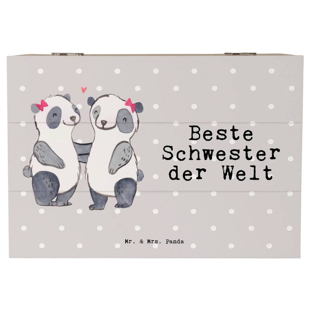 Holzkiste Panda Beste Schwester der Welt Holzkiste, Kiste, Schatzkiste, Truhe, Schatulle, XXL, Erinnerungsbox, Erinnerungskiste, Dekokiste, Aufbewahrungsbox, Geschenkbox, Geschenkdose, für, Dankeschön, Geschenk, Schenken, Geburtstag, Geburtstagsgeschenk, Geschenkidee, Danke, Bedanken, Mitbringsel, Freude machen, Geschenktipp, Schwestern, Schwester, Geschwister, Schwesterherz, Sister, Familie, Kleinigkeit, Beste, Tochter, Liebe, Kinder