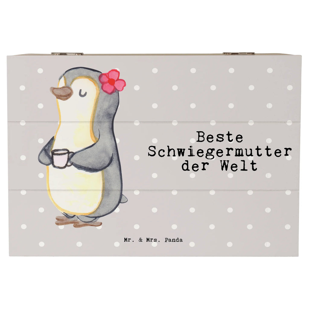 Holzkiste Pinguin Beste Schwiegermutter der Welt Holzkiste, Kiste, Schatzkiste, Truhe, Schatulle, XXL, Erinnerungsbox, Erinnerungskiste, Dekokiste, Aufbewahrungsbox, Geschenkbox, Geschenkdose, für, Dankeschön, Geschenk, Schenken, Geburtstag, Geburtstagsgeschenk, Geschenkidee, Danke, Bedanken, Mitbringsel, Freude machen, Geschenktipp, Schwiegermutter, Schwiegermama, Schwiegereltern, Mama, Mutter, Mutter des Ehepartners, angeheiratet