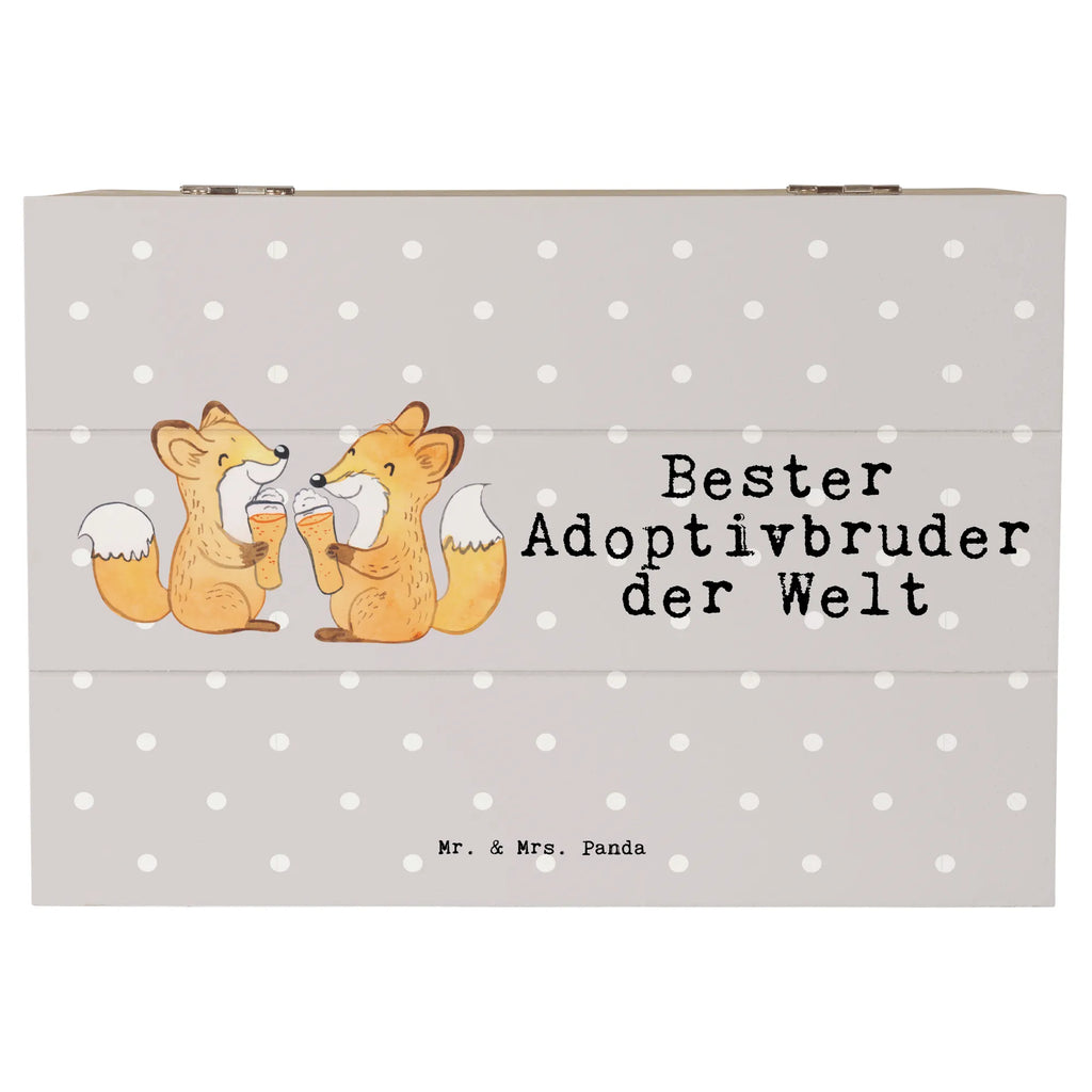 Holzkiste Fuchs Bester Adoptivbruder der Welt Holzkiste, Kiste, Schatzkiste, Truhe, Schatulle, XXL, Erinnerungsbox, Erinnerungskiste, Dekokiste, Aufbewahrungsbox, Geschenkbox, Geschenkdose, für, Dankeschön, Geschenk, Schenken, Geburtstag, Geburtstagsgeschenk, Geschenkidee, Danke, Bedanken, Mitbringsel, Freude machen, Geschenktipp, Adoptivbruder, adoptiert, Bruder, Brudi, Geschwister, Bruderherz, Schwester, Familie, Kleinigkeit, Brother, Bester, Sohn